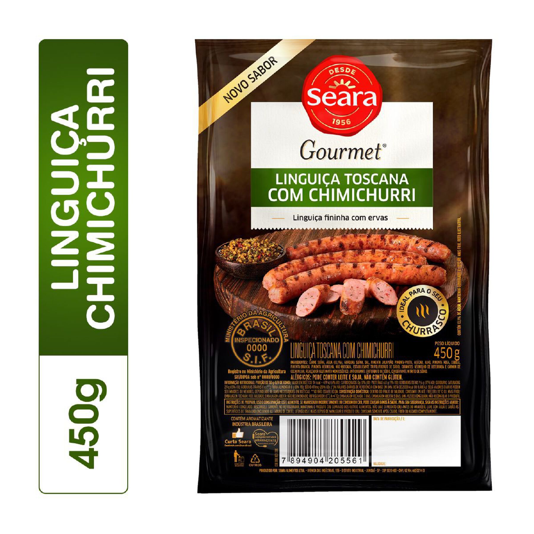 Lingui&ccedil;a fininha toscana chimichurri Seara Gourmet