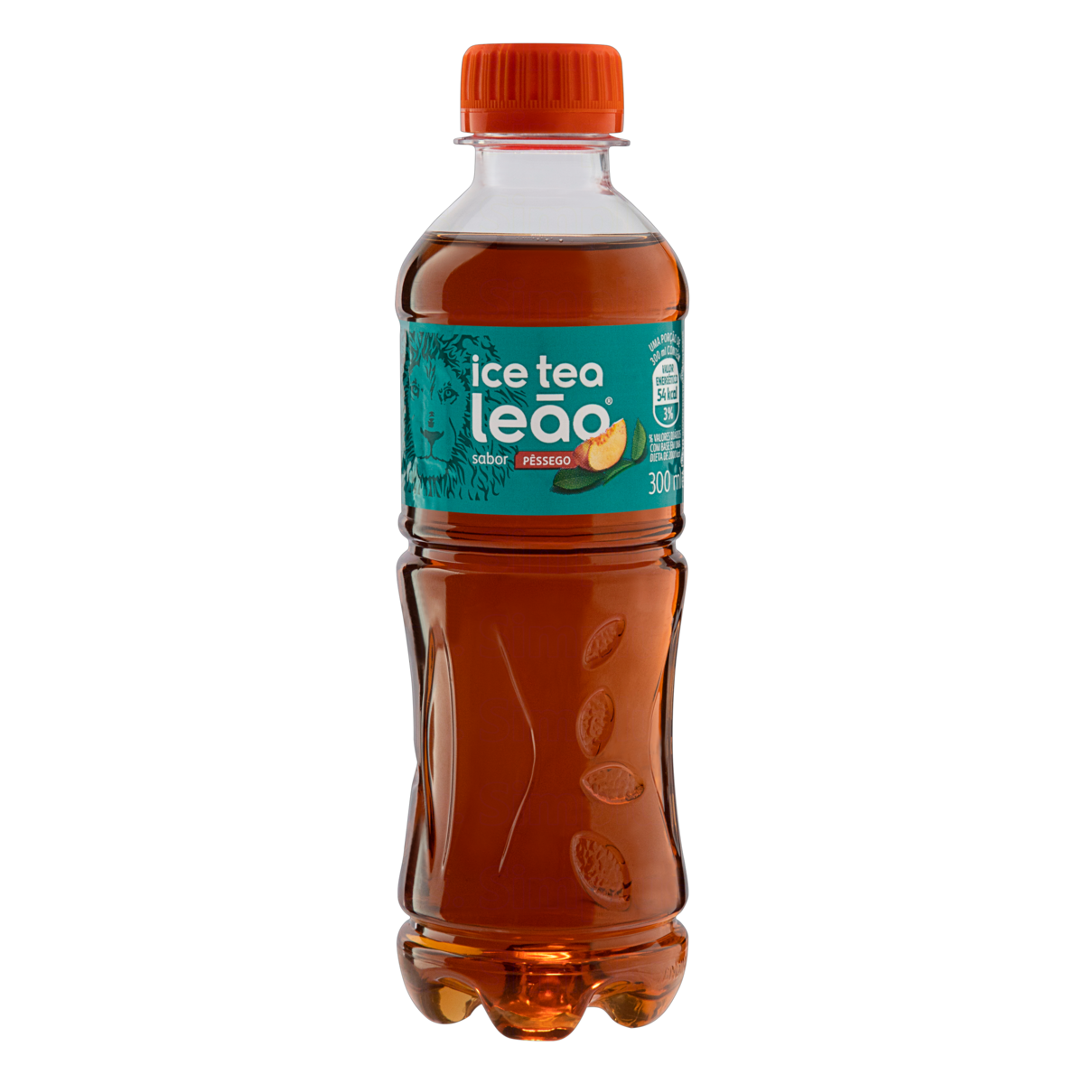 Ch&aacute; Preto Ice Tea P&ecirc;ssego Le&atilde;o Garrafa 300ml