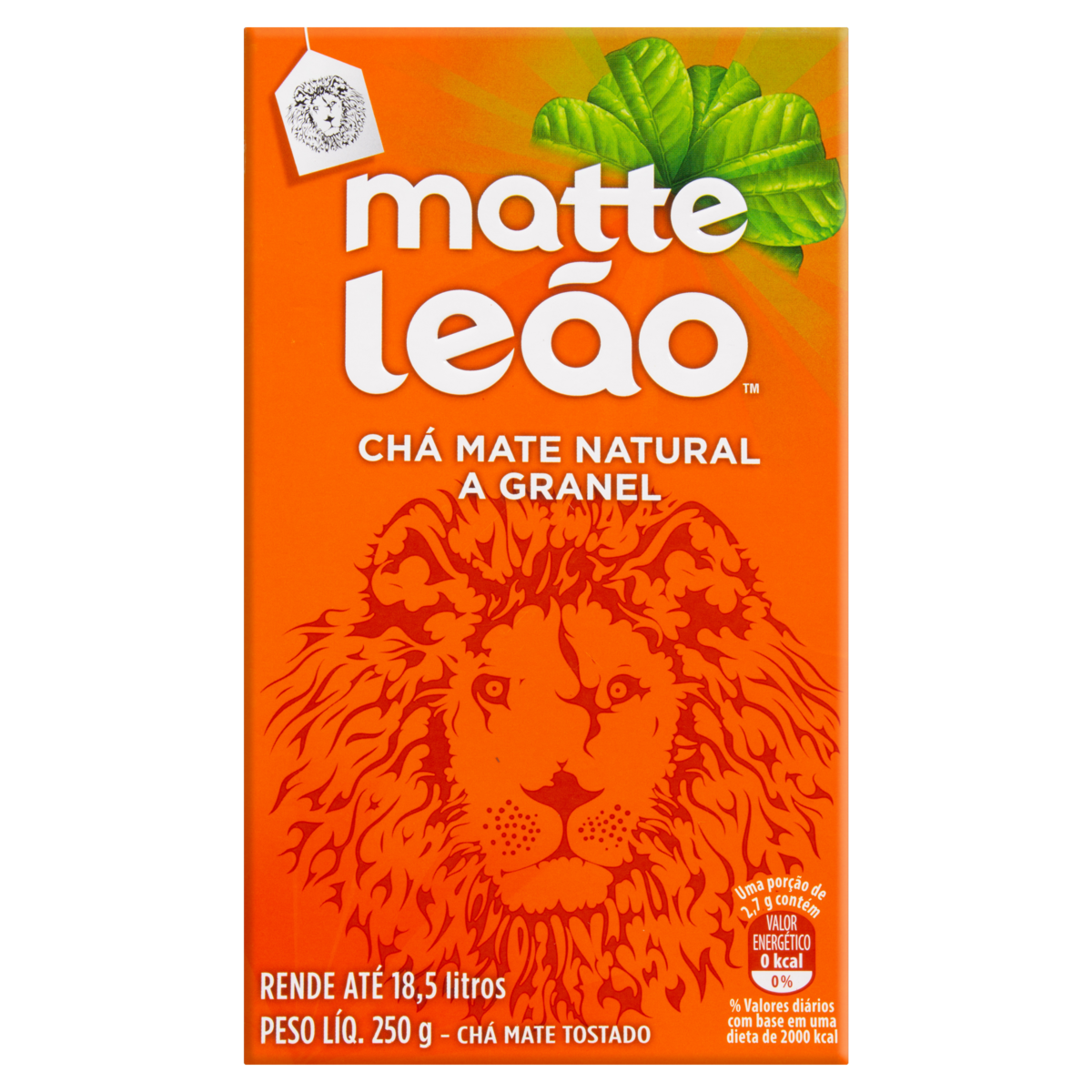 Ch&aacute; Mate a Granel Natural Matte Le&atilde;o Caixa 250g