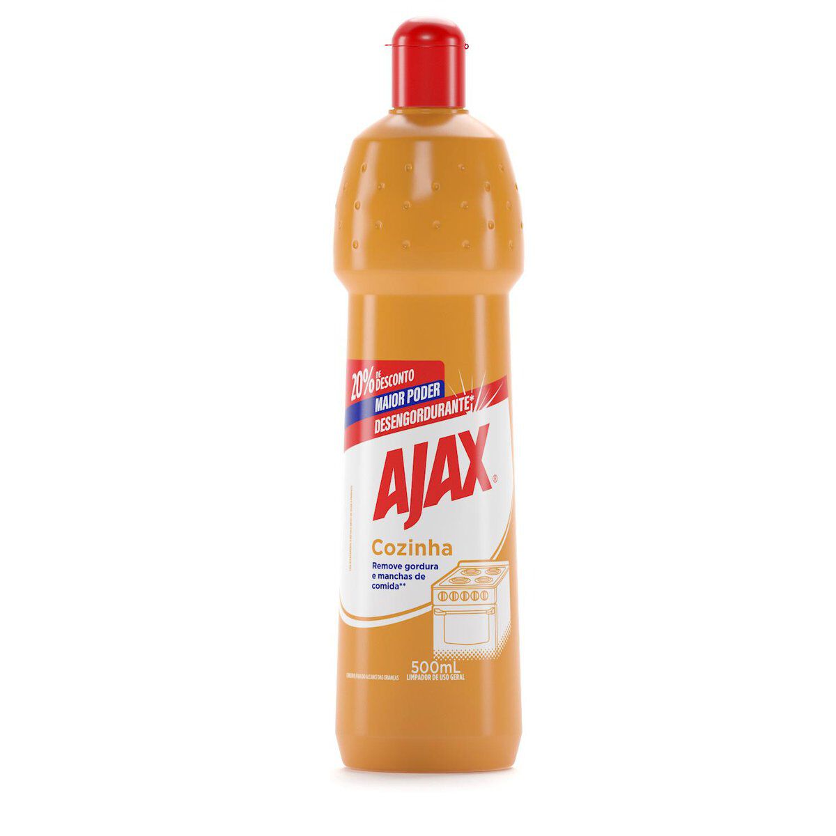 Limpador Desengordurante Cozinha Ajax Squeeze 500ml - Embalagem 20% de Desconto