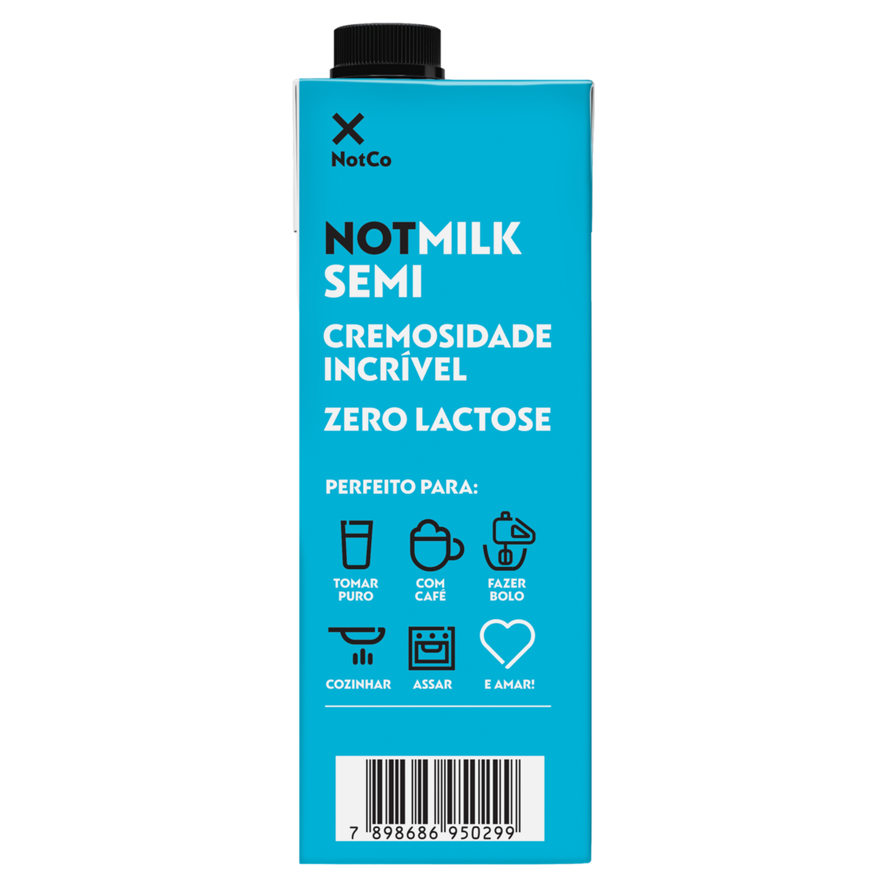 Bebida Vegetal Semidesnatado Not Milk Caixa 1l