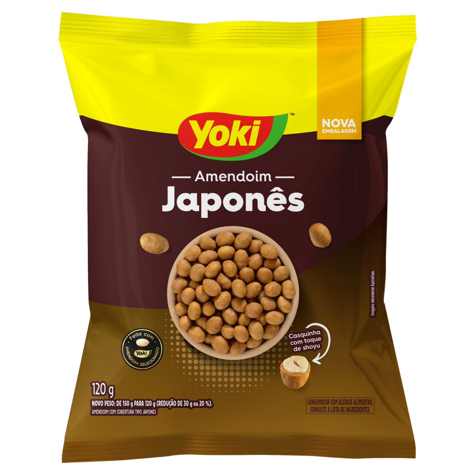Amendoim Japon&ecirc;s Yoki Pacote 120g