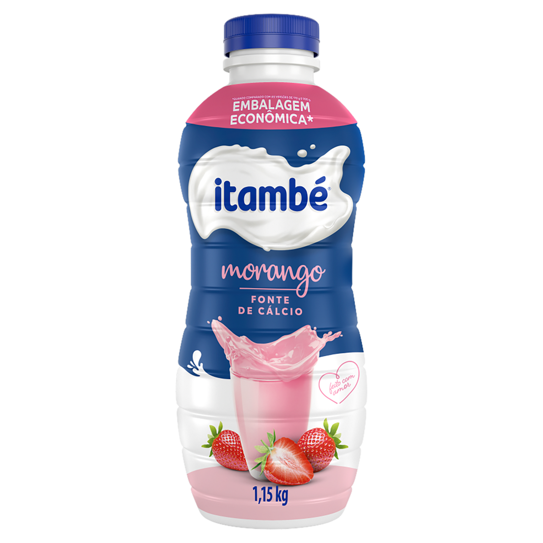 Iogurte Morango Itambé Garrafa 1,15kg - Embalagem Econômica