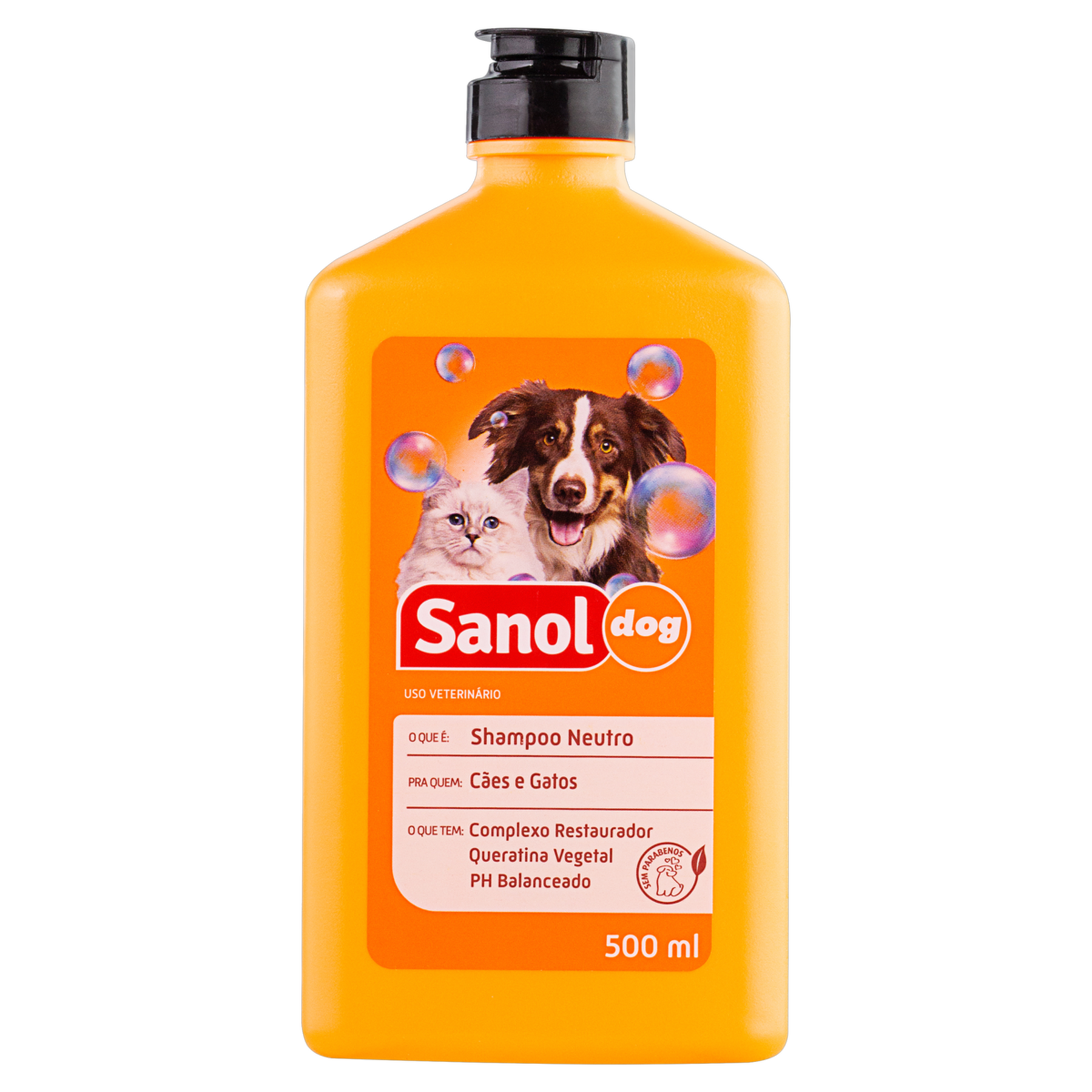 Shampoo para Cães e Gatos Neutro Sanol Dog Frasco 500ml