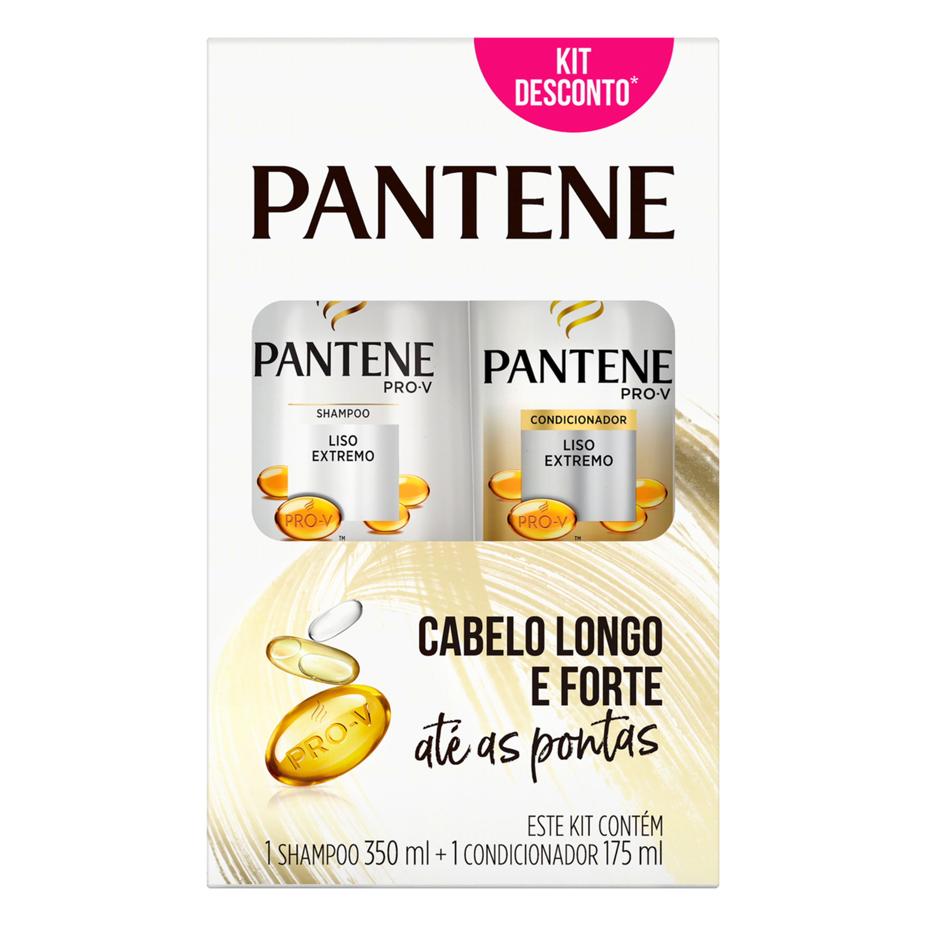 Shampoo 350ml + Condicionador 175ml Liso Extremo Pantene