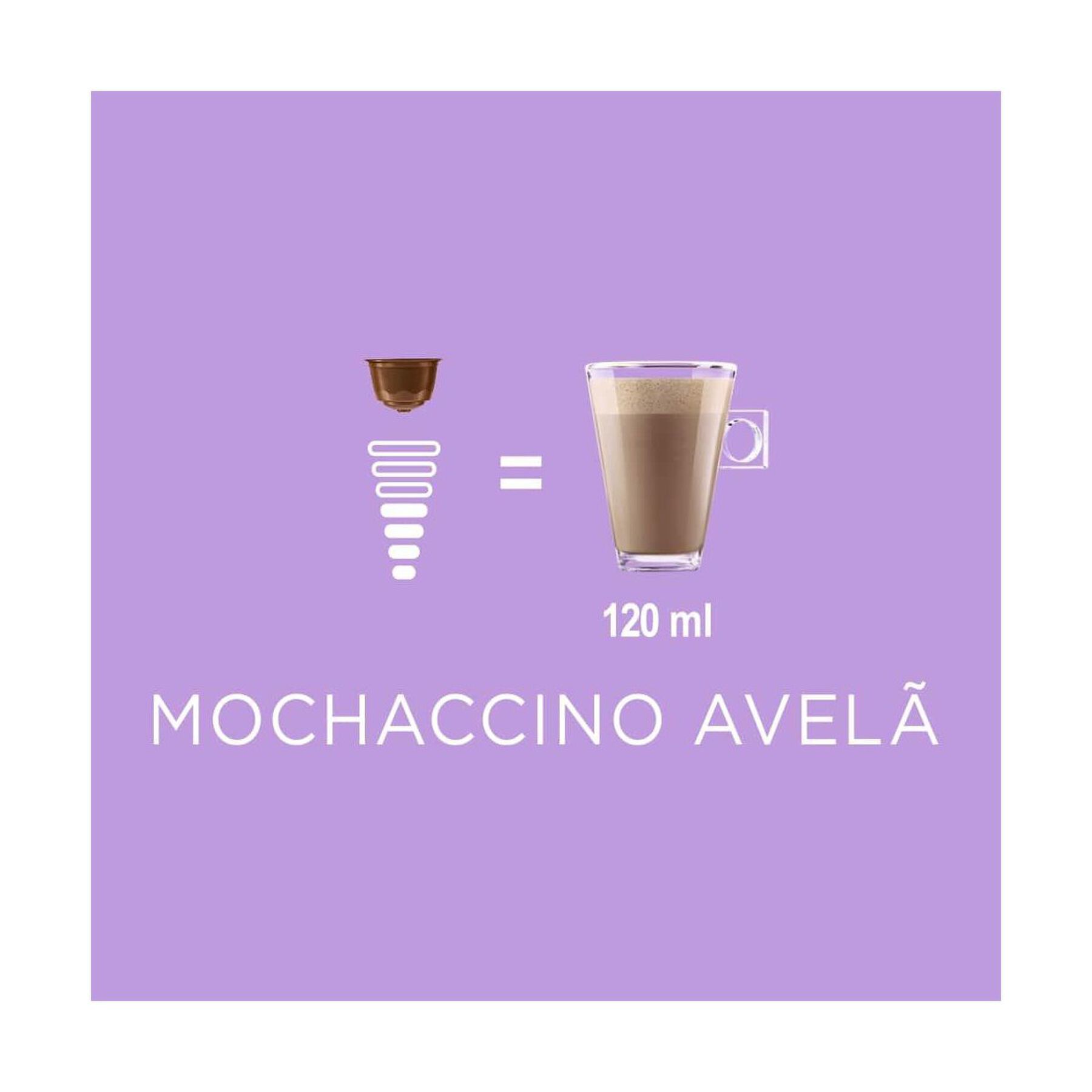 Mochaccino em Cápsula Avelã Dolce Gusto Nescafé Caixa C/10 Unidades