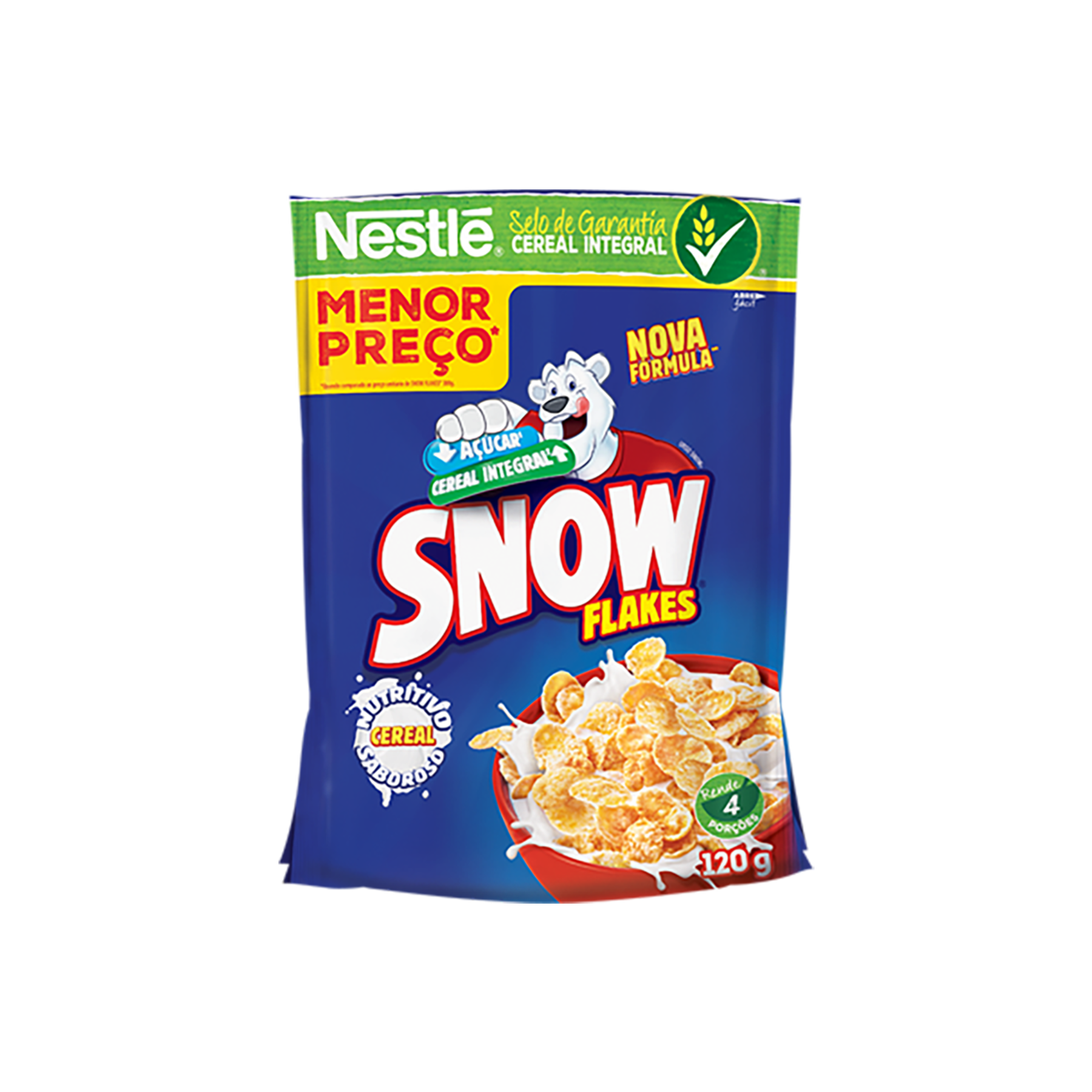 Cereal Snow Flakes Nestlé  Sachê 120g