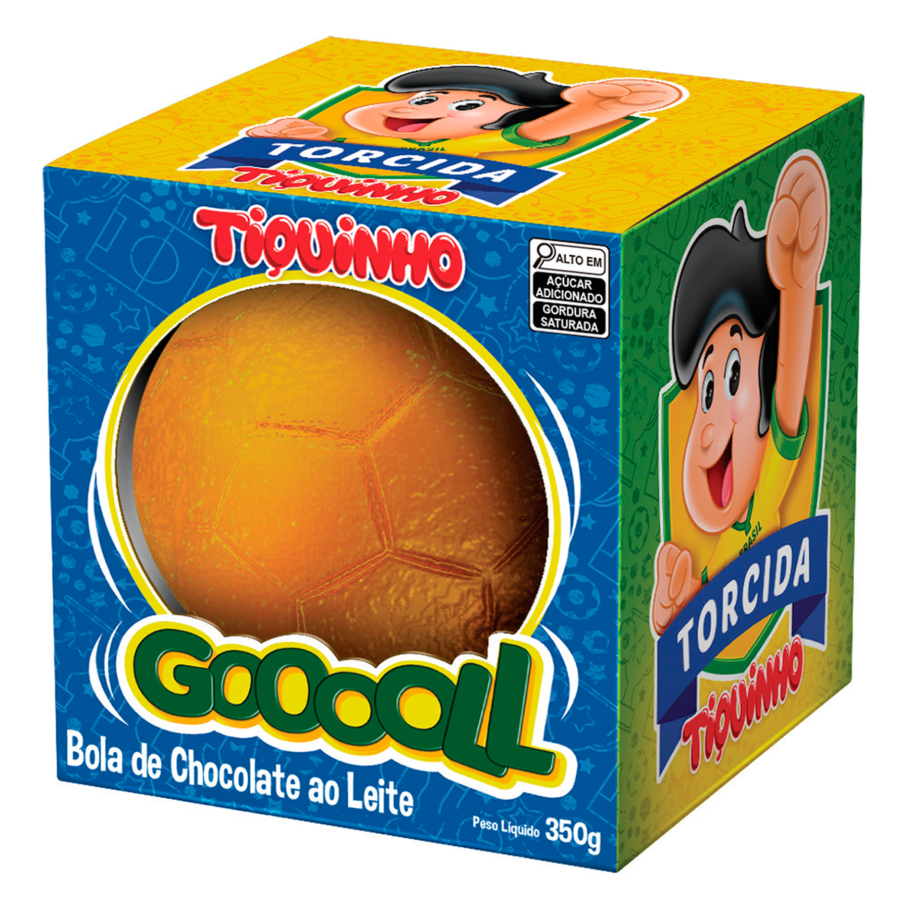 Chocolate ao Leite Bola de Futebol Tiquinho 350g