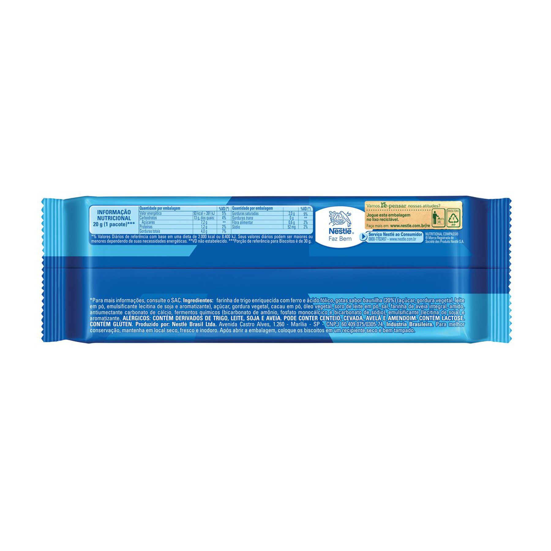 Cookie Negresco Gotas de Baunilha 60g&nbsp;