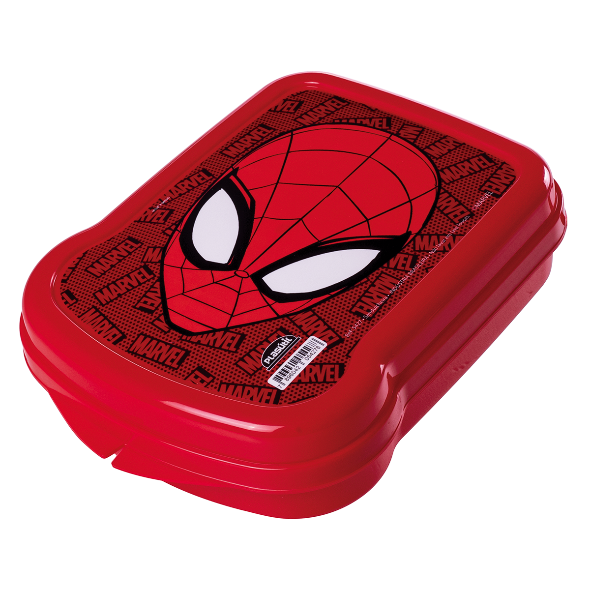 Sanduicheira de Pl&aacute;stico Homem Aranha Plas&uacute;til