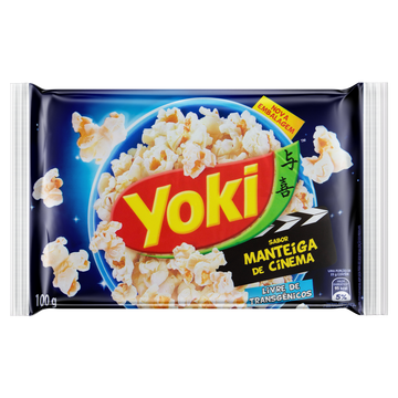 Pipoca para Micro-Ondas Manteiga de Cinema Yoki Pacote 100g