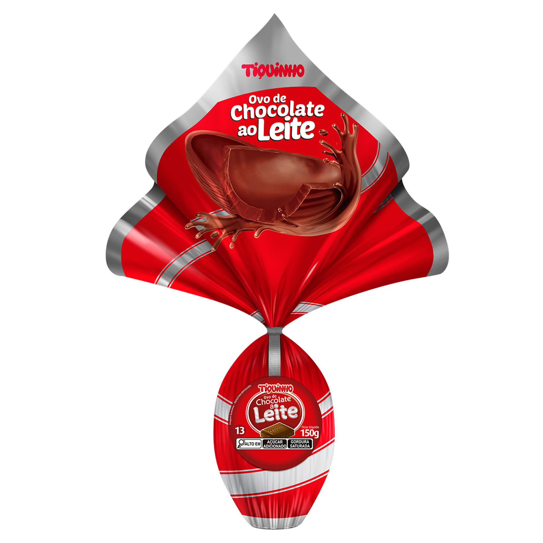 Ovo de Páscoa ao Leite N13 Tiquinho 150g
