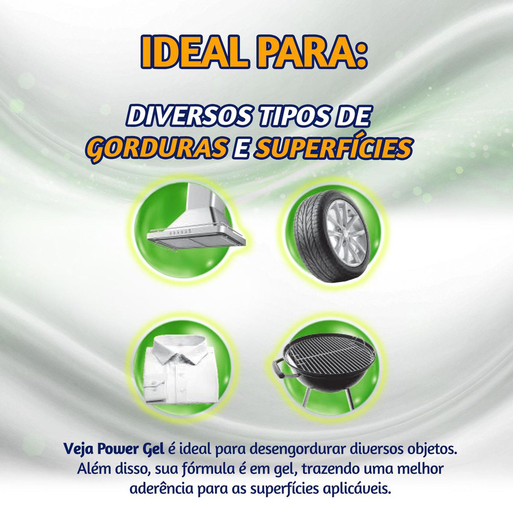 Limpador Desengordurante Limão Veja Power Gel Squeeze 500ml