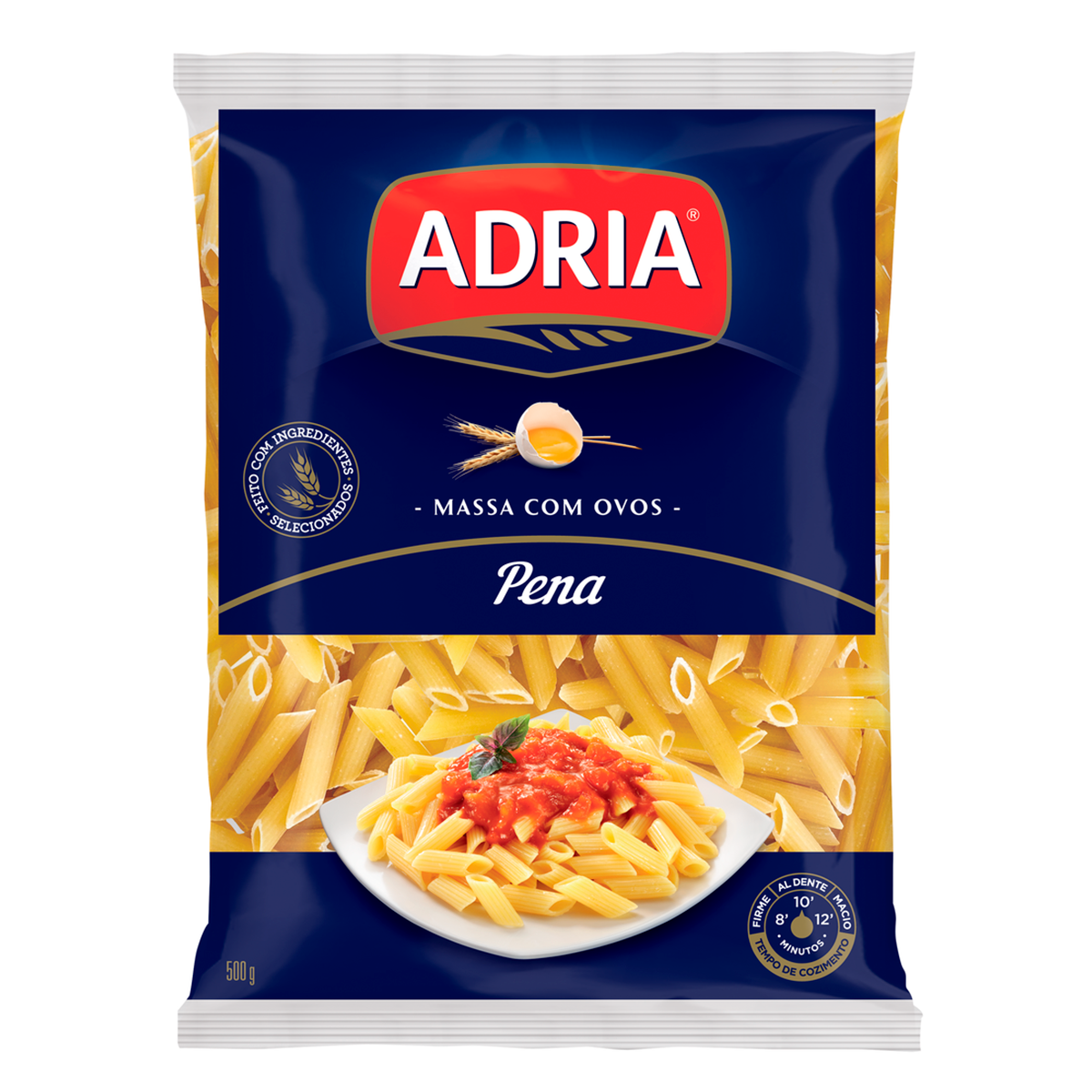 Macarr&atilde;o de S&ecirc;mola com Ovos Pena Adria Pacote 500g