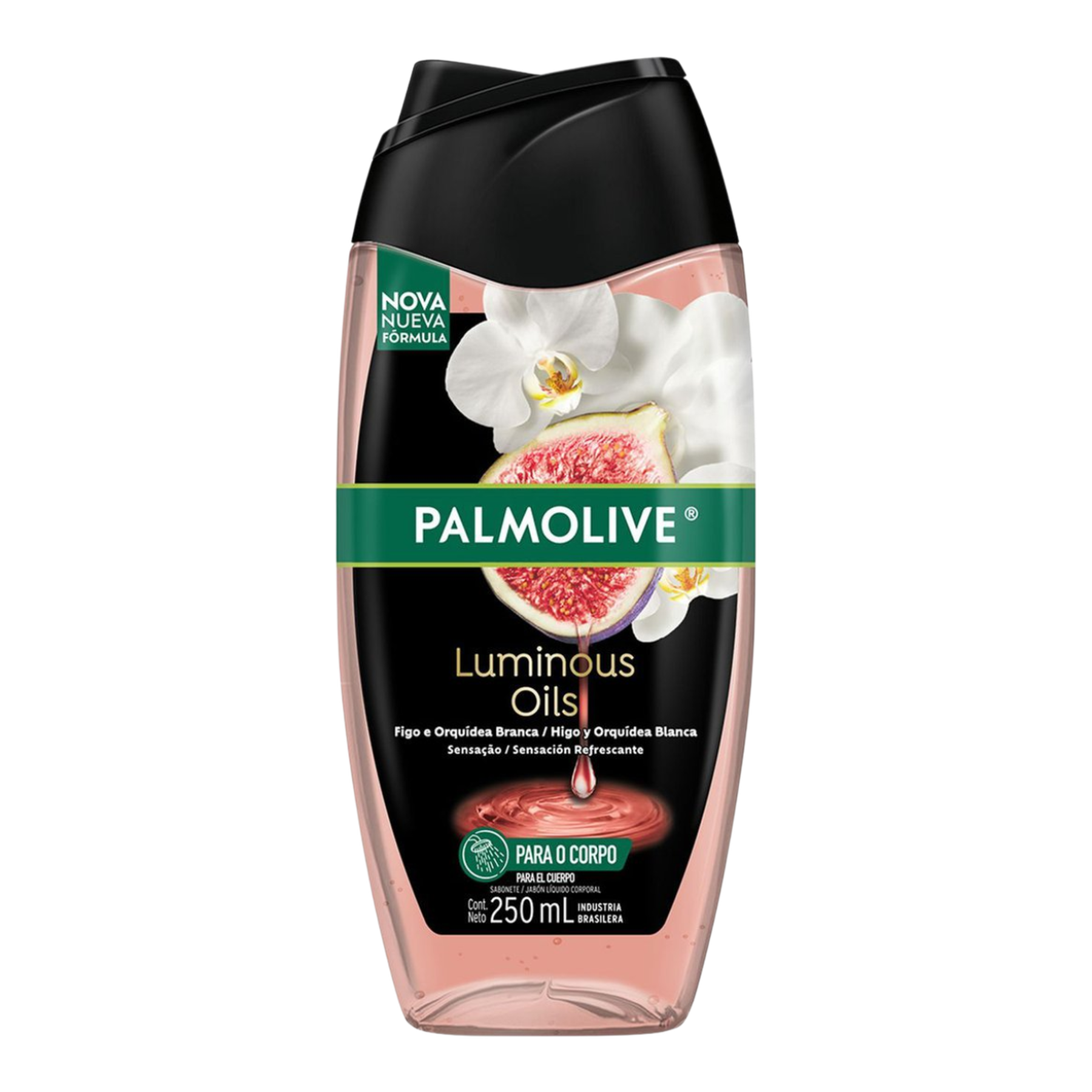 Sabonete L&iacute;quido Palmolive Luminous Oils Sensa&ccedil;&atilde;o Refrescante Frasco 250ml