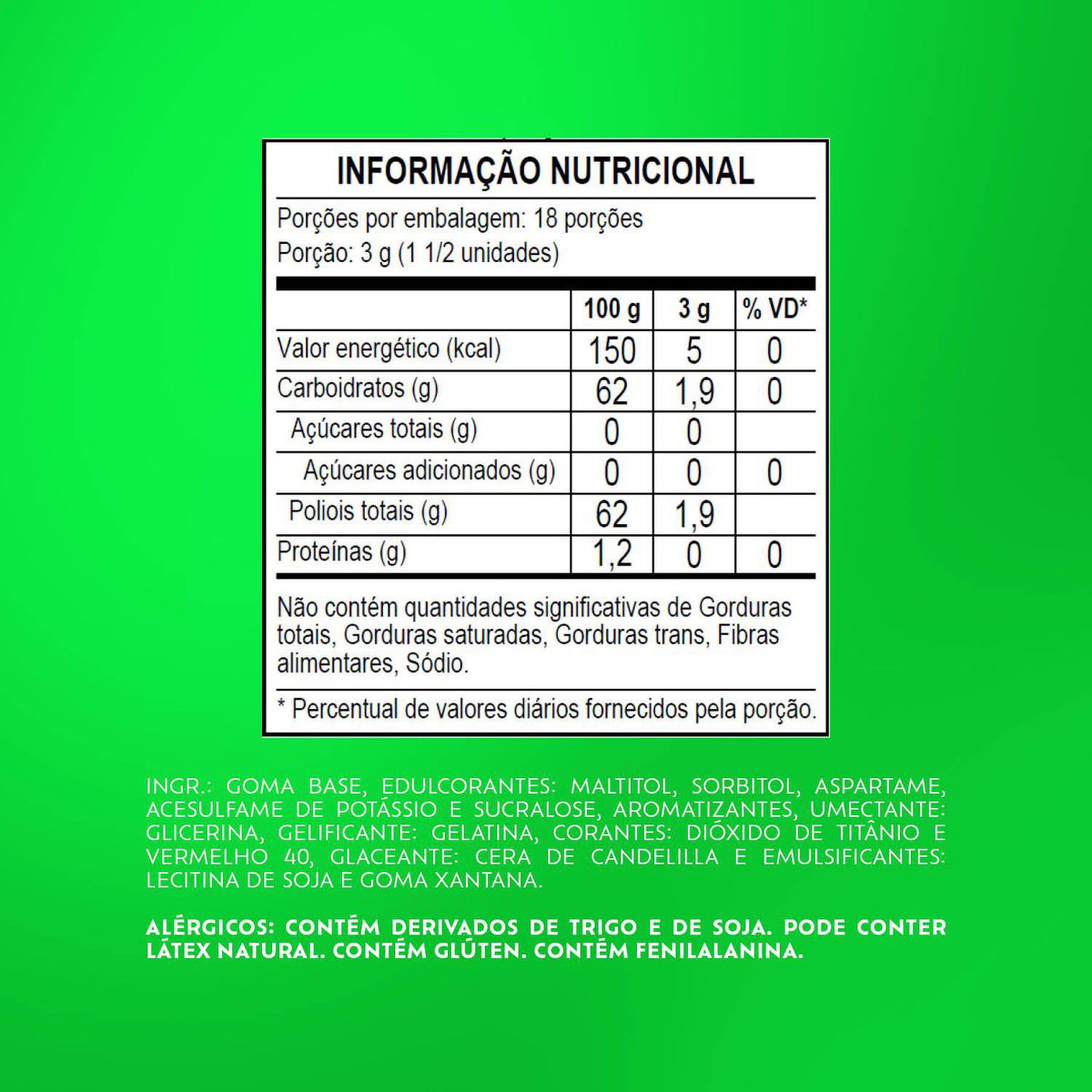 Chiclete Trident XSenses Melancia Mint Sem Açúcar Garrafa 54g