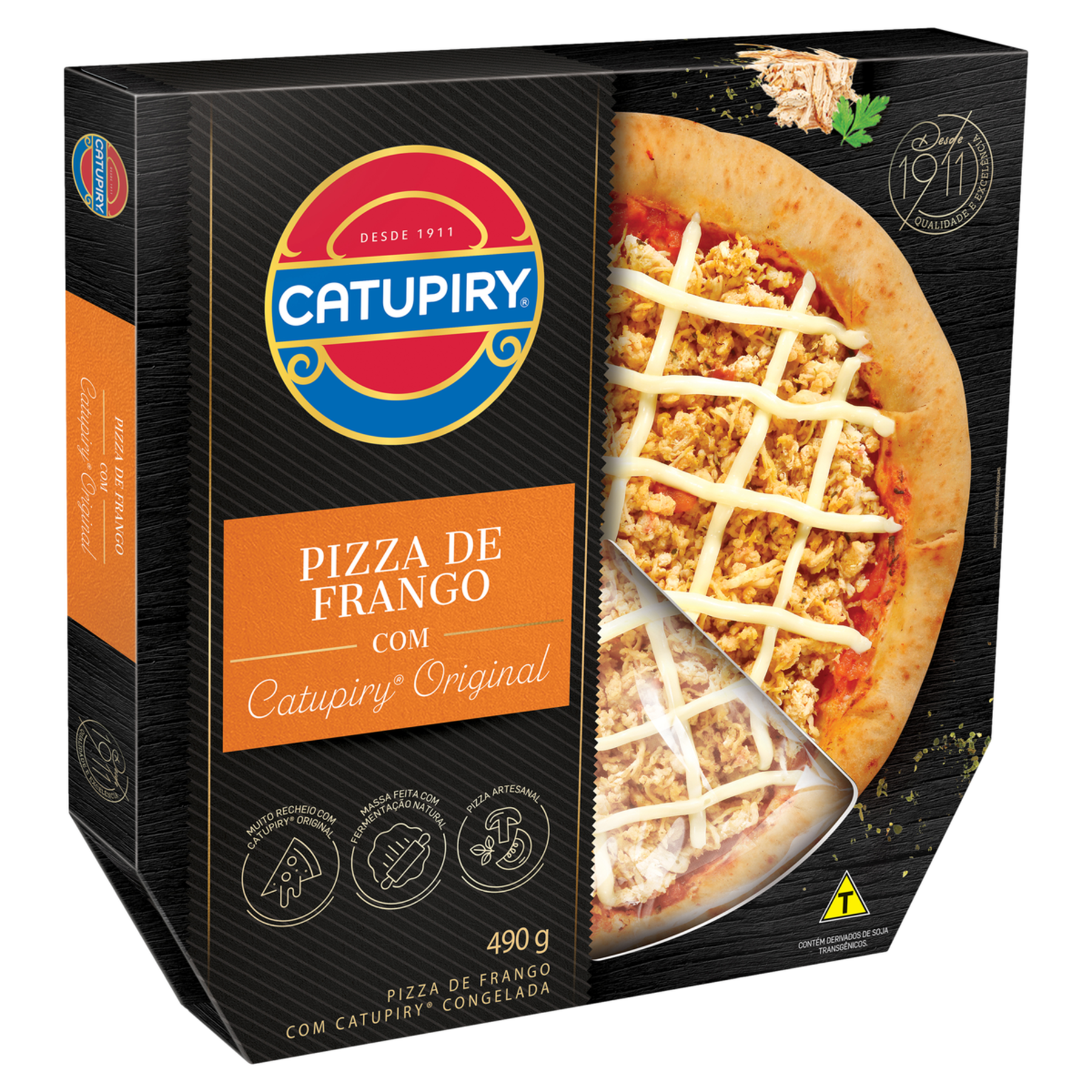 Pizza de Frango com Catupiry Original Catupiry Caixa 490g&nbsp;