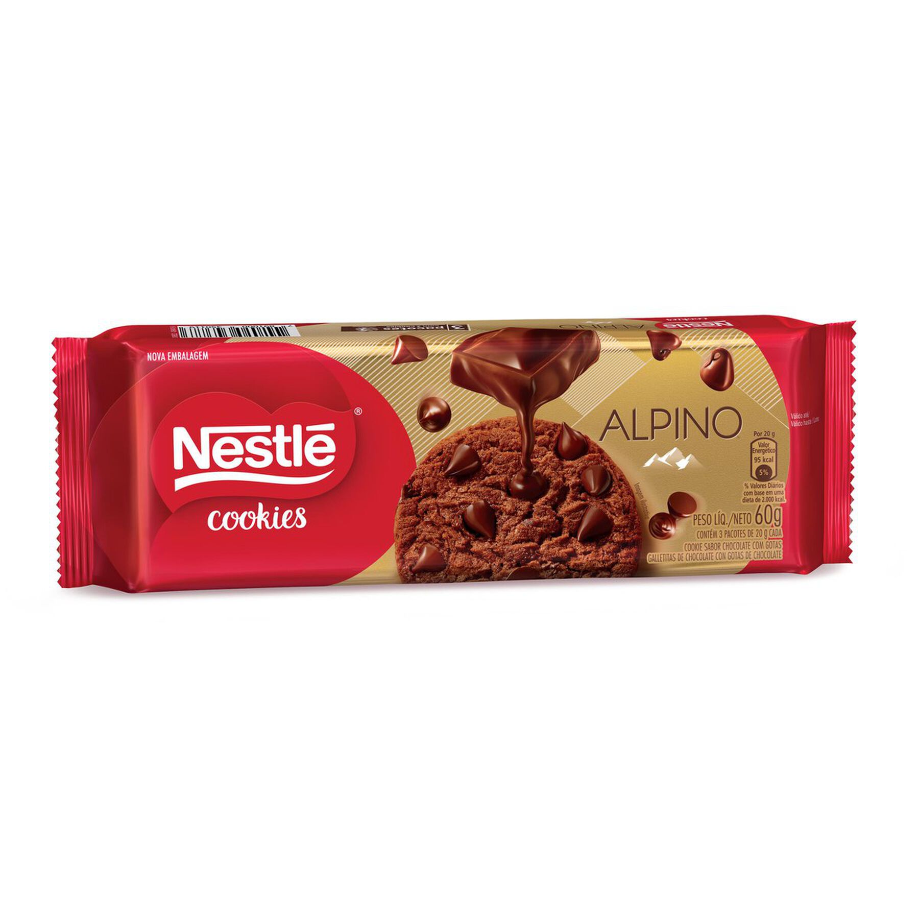 Cookie Alpino Gotas De Chocolate  60g