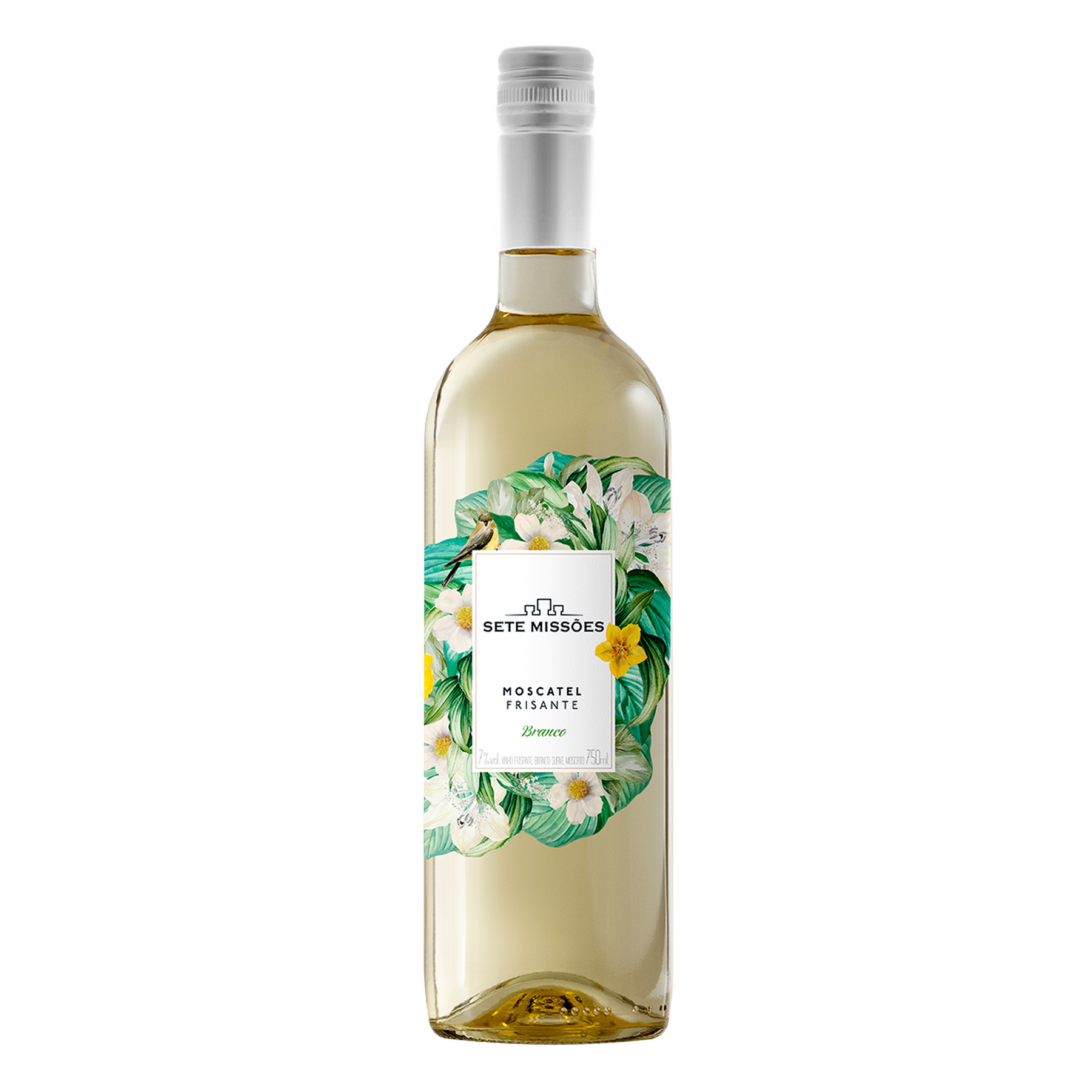 Vinho Branco Moscatel Frisante Sete Miss&otilde;es Garrafa 750ml