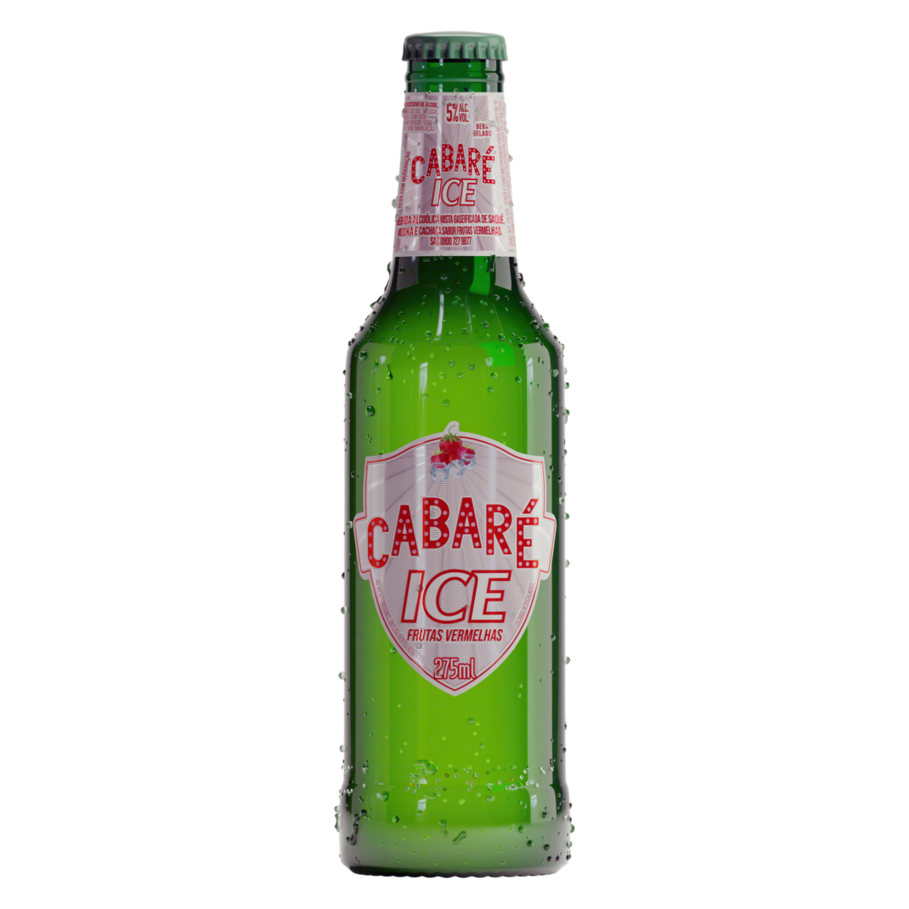 Bebida Mista Alcoólica Frutas Vermelhas Cabaré Ice Garrafa 275ml