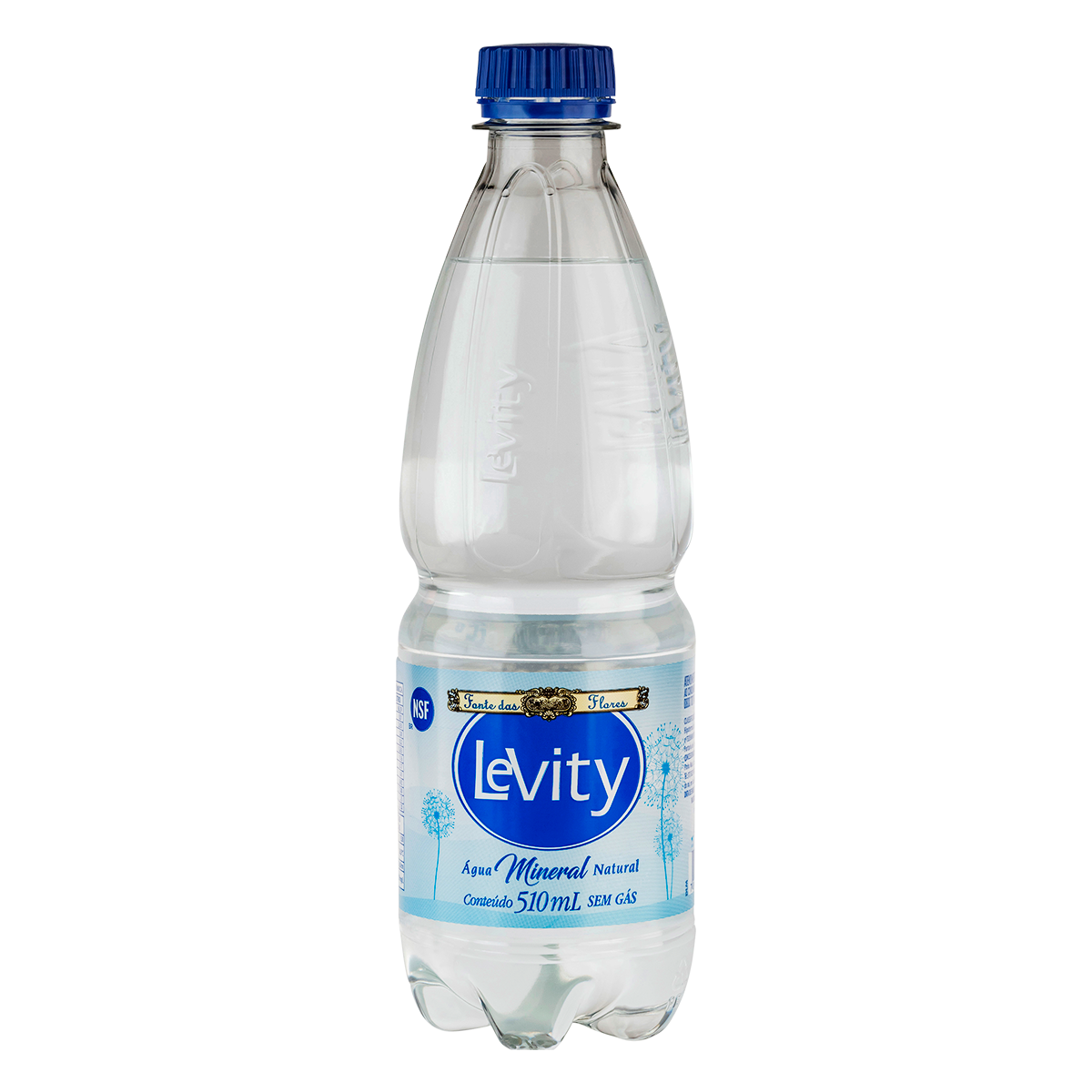 &Aacute;gua Mineral Natural sem G&aacute;s Levity Garrafa 510ml