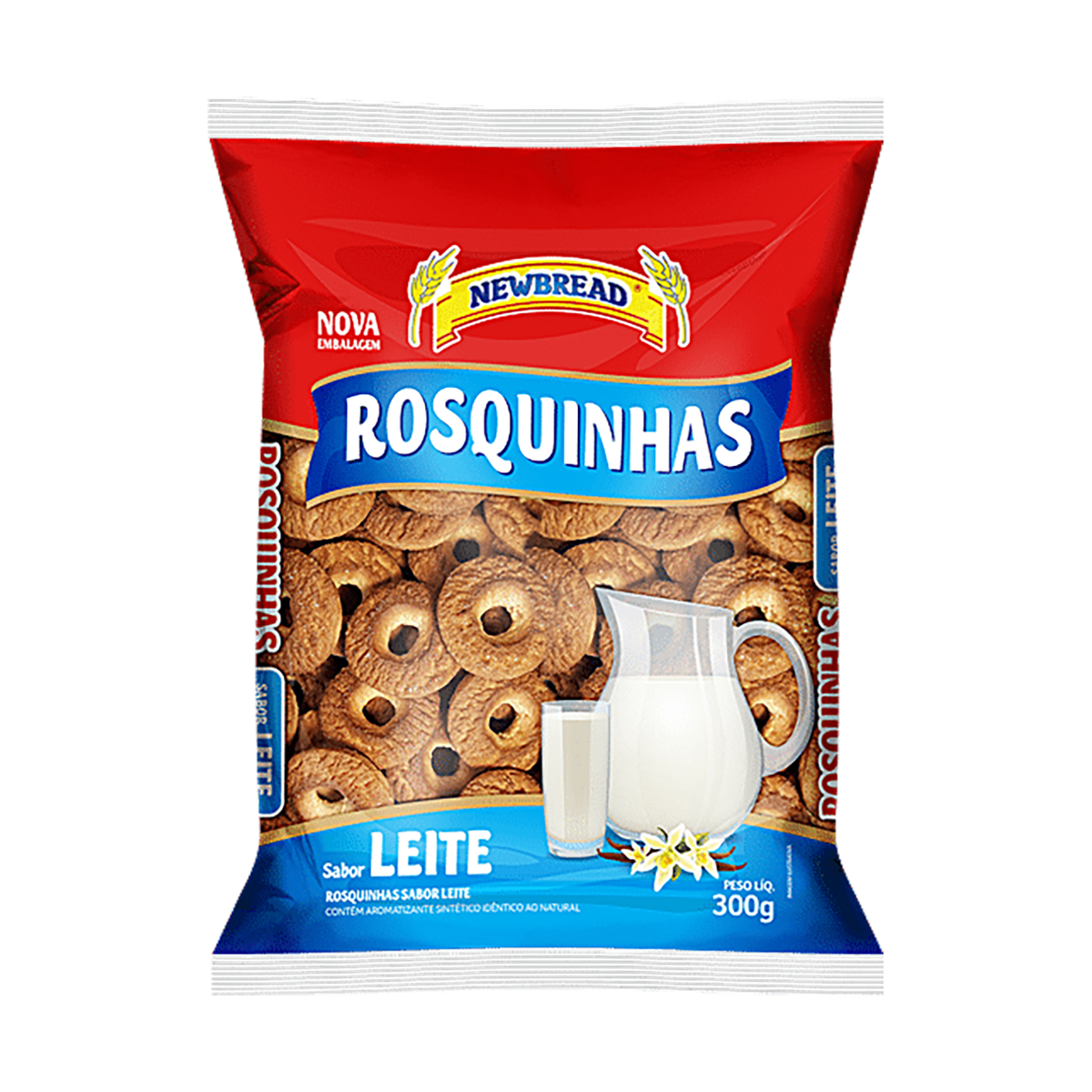 Biscoito Rosquinha de Leite Newbread 300g