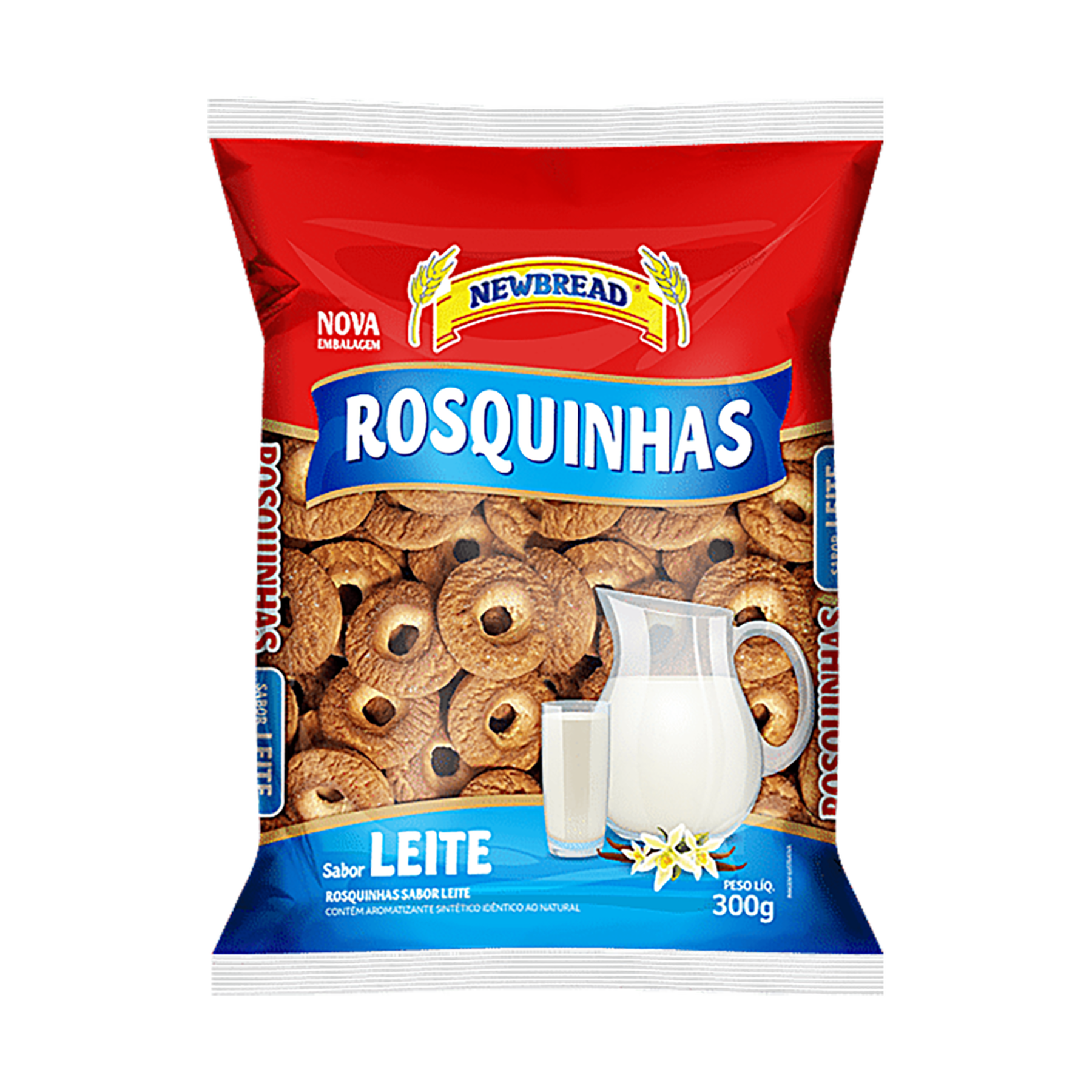 Biscoito Rosquinha de Leite Newbread 300g