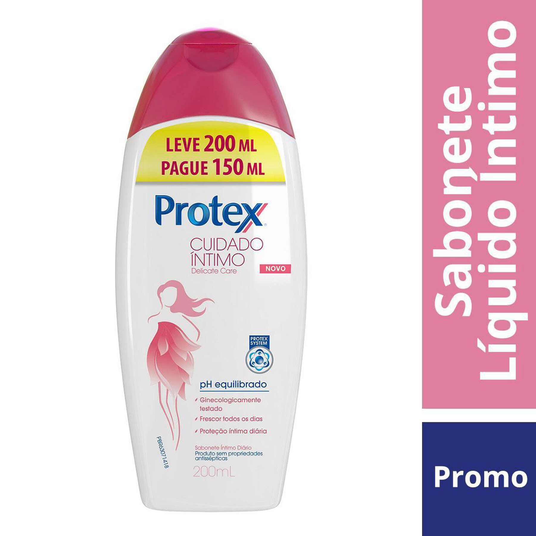 Sabonete L&iacute;quido &Iacute;ntimo Delicate Care Cuidado &Iacute;ntimo Protex Frasco 200ml - Embalagem Pre&ccedil;o Especial