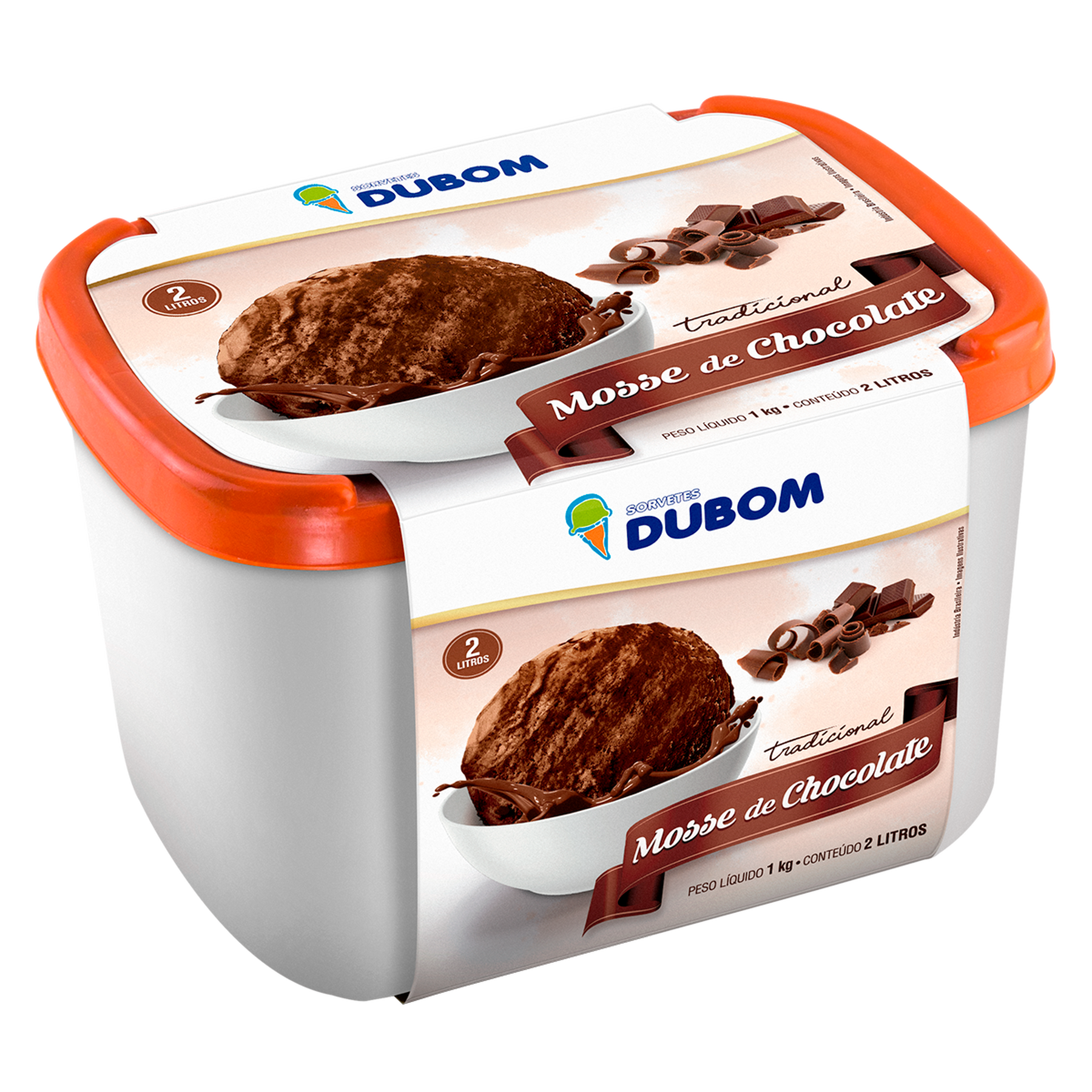 Sorvete Mousse Chocolate Dubom Pote 2l
