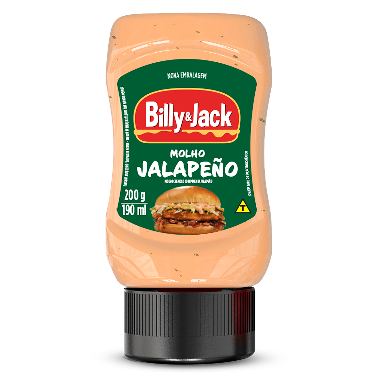 Molho Jalape&ntilde;o Billy e Jack Pote 200g