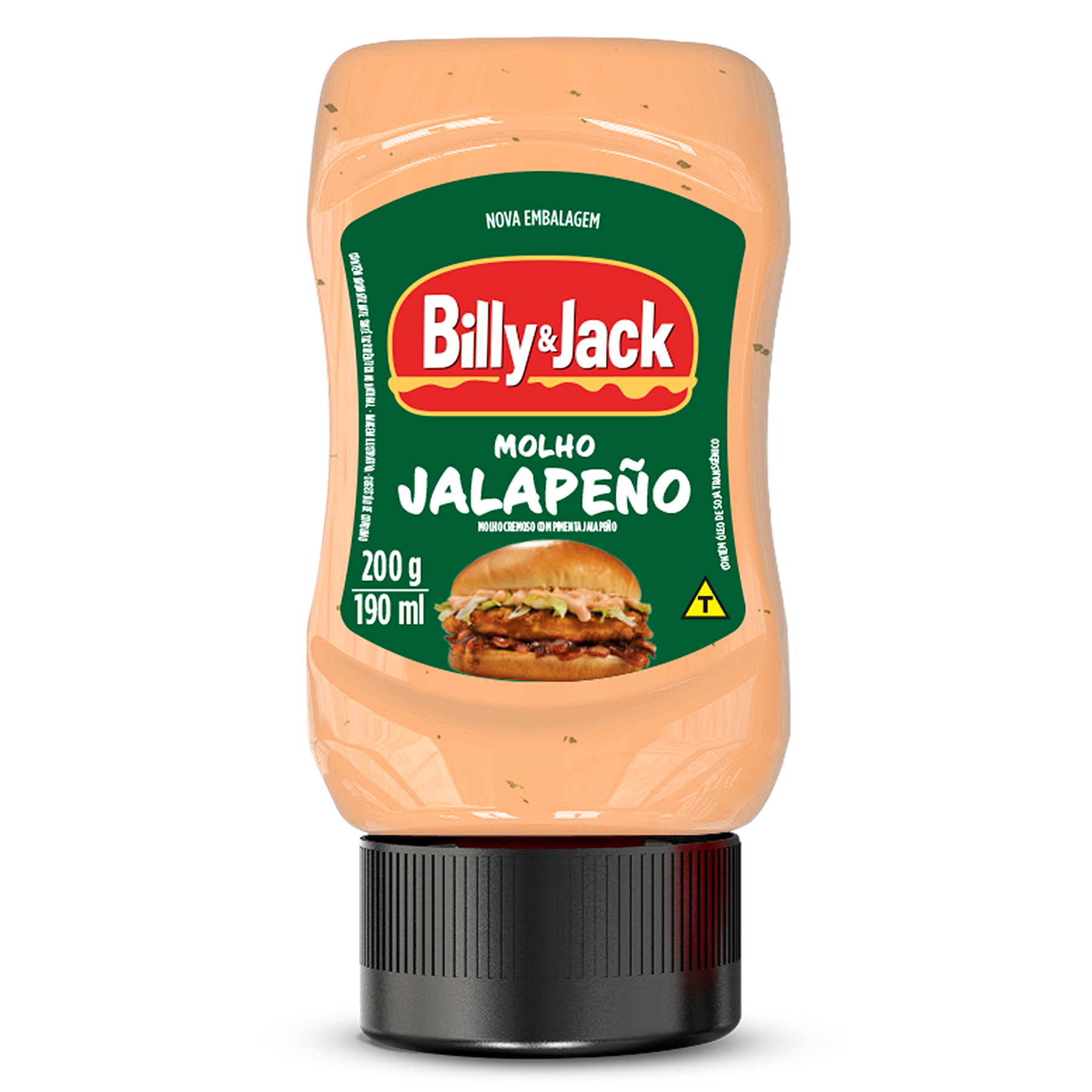 Molho Jalape&ntilde;o Billy e Jack Pote 200g