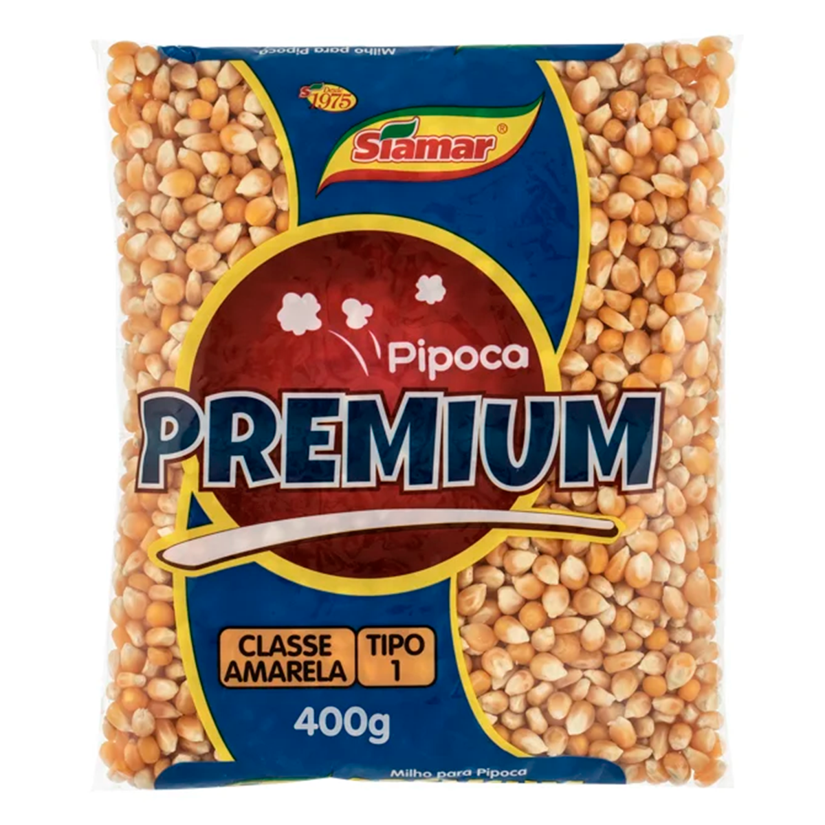 Milho para Pipoca Premium Siamar Pacote 400g