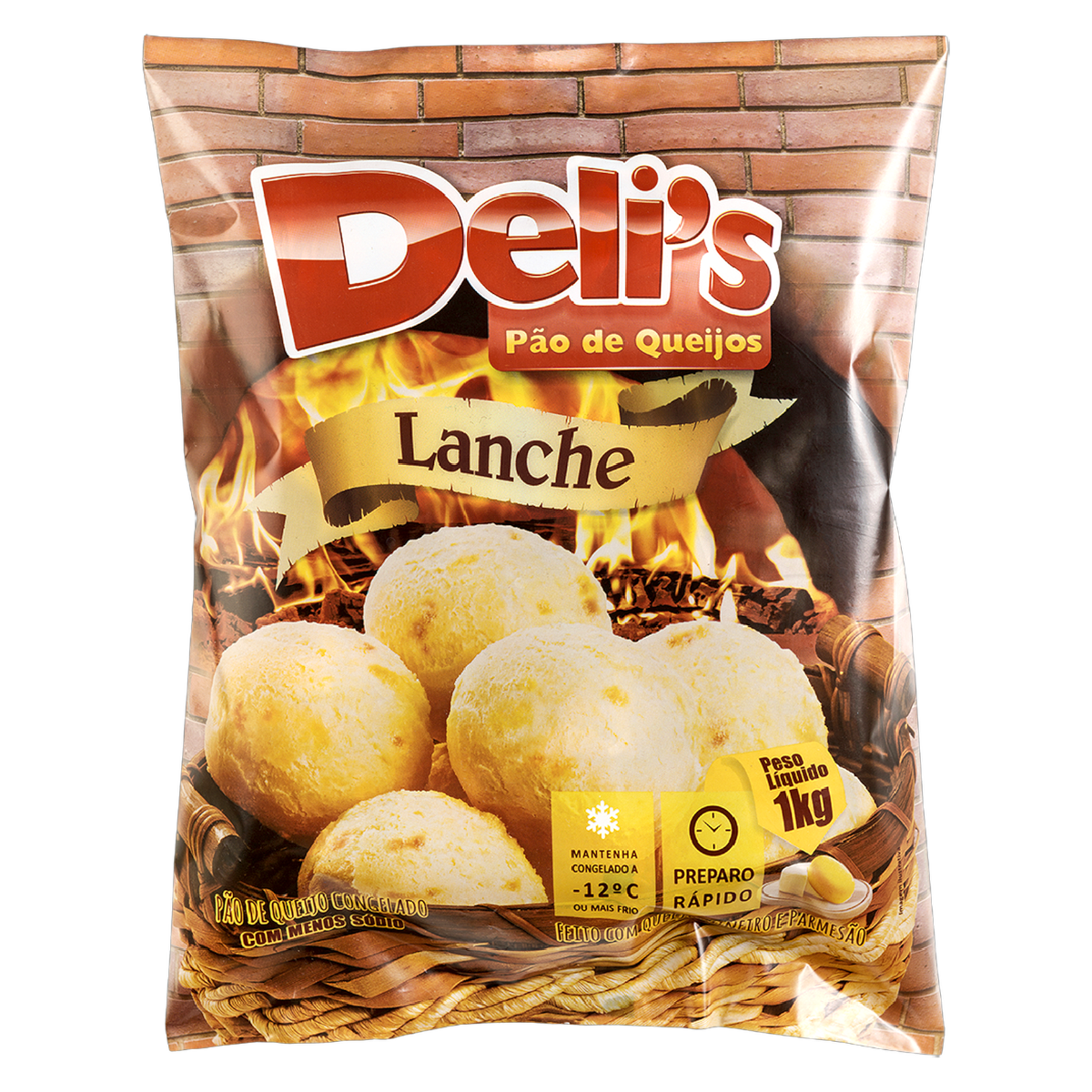 P&atilde;o De Queijo Lanche Delis 1kg