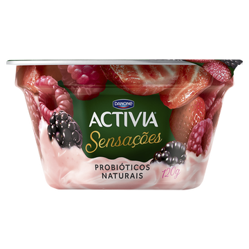 Iogurte Frutas Silvestres Activia Sensações Pote 120g