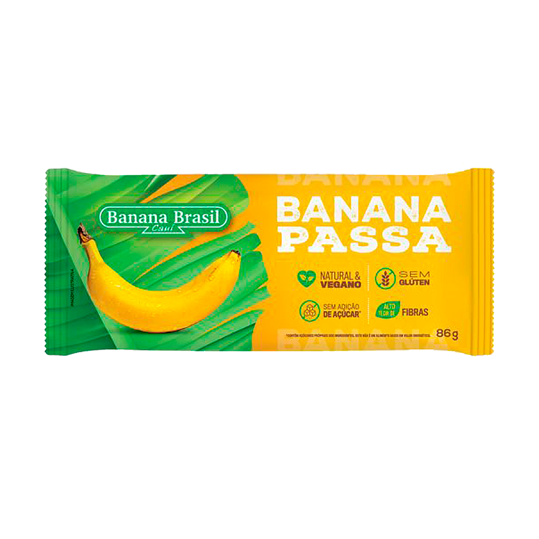 Banana Passa Banana Brasil Cauí Pacote 86g