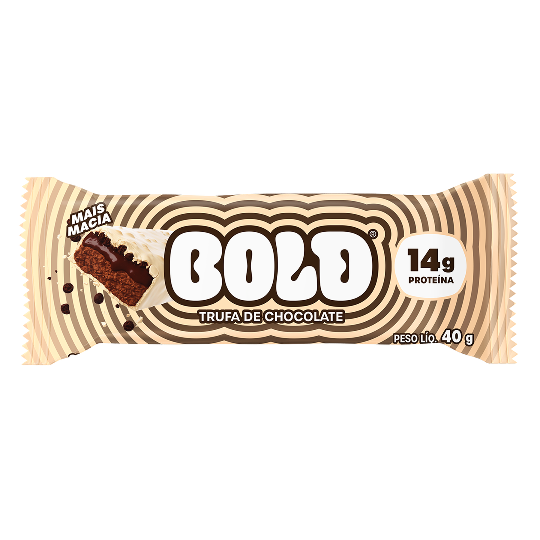 Barra Prote&iacute;na Trufa de Chocolate Bold Pacote 40g