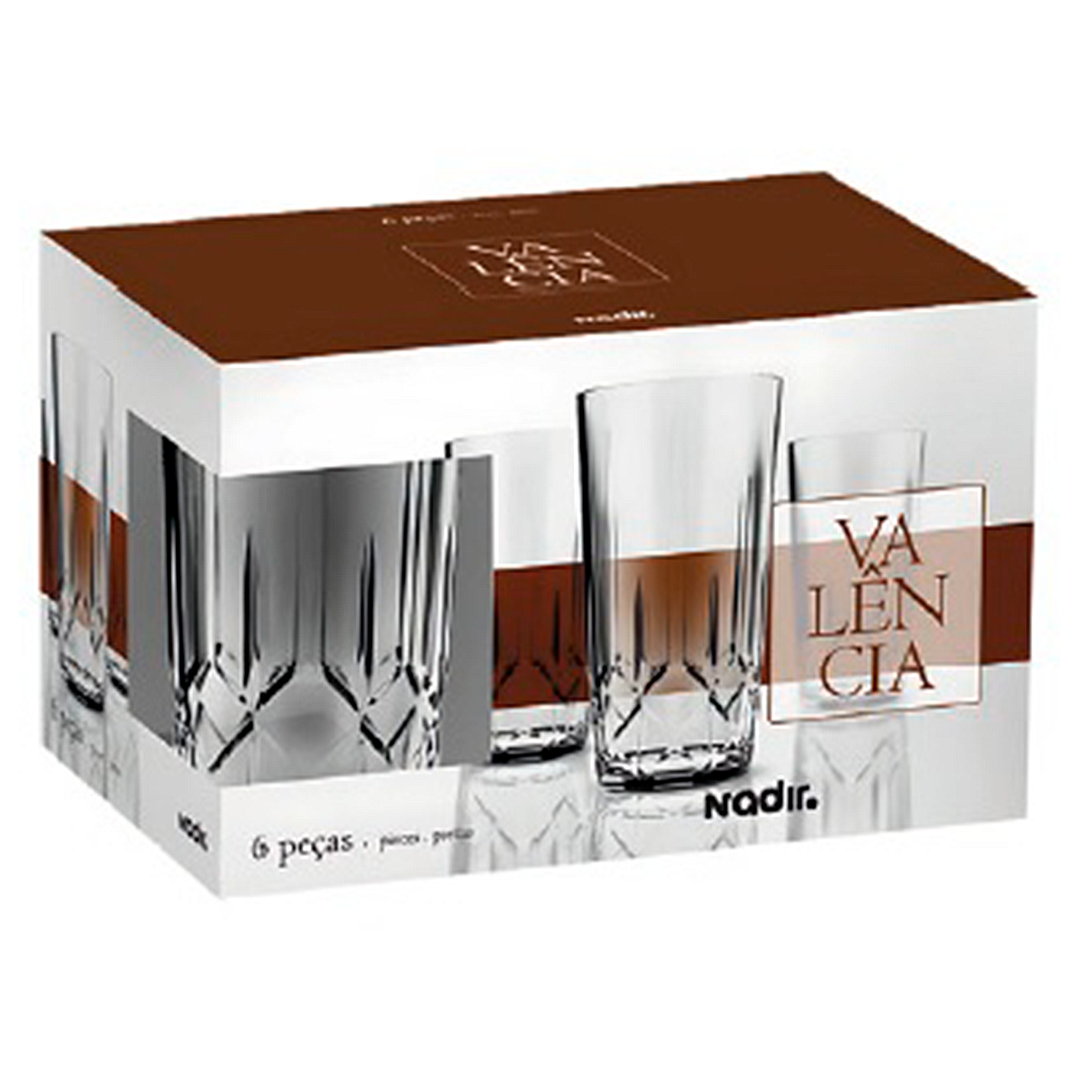 Copo Val&ecirc;ncia Nadir Figueiredo 395ml C/6 Unidades
