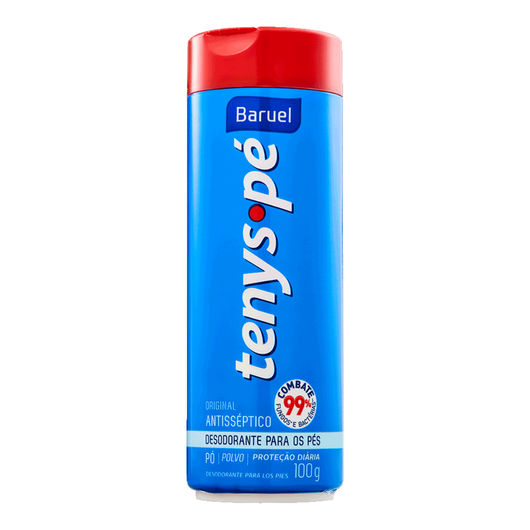 Talco Desodorante para P&eacute;s em P&oacute; Original Tenys P&eacute; Baurel Frasco 100g