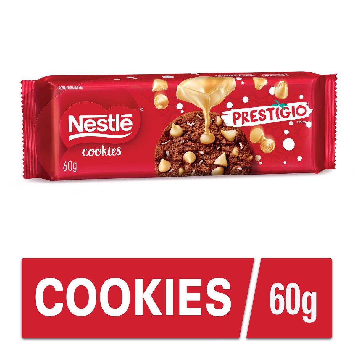 Biscoito Cookie Prest&iacute;gio Nestl&eacute; Pacote 60g