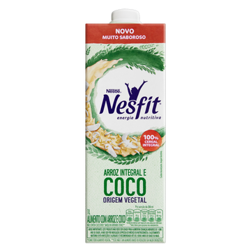 Bebida à Base de Arroz Integral e Coco Nestlé Nesfit Caixa 1l