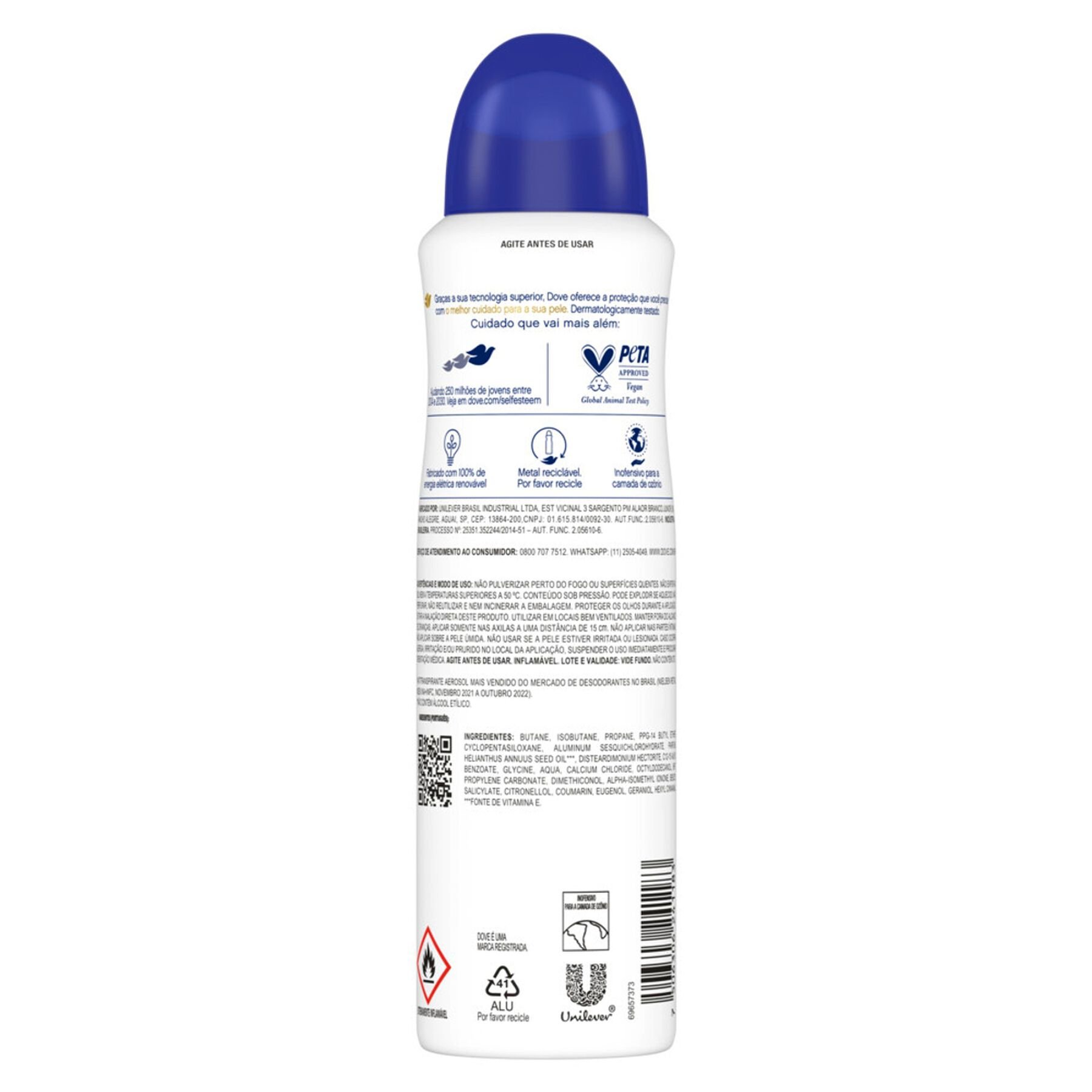 Desodorante Antitranspirante Aerosol Dove Original 150ml