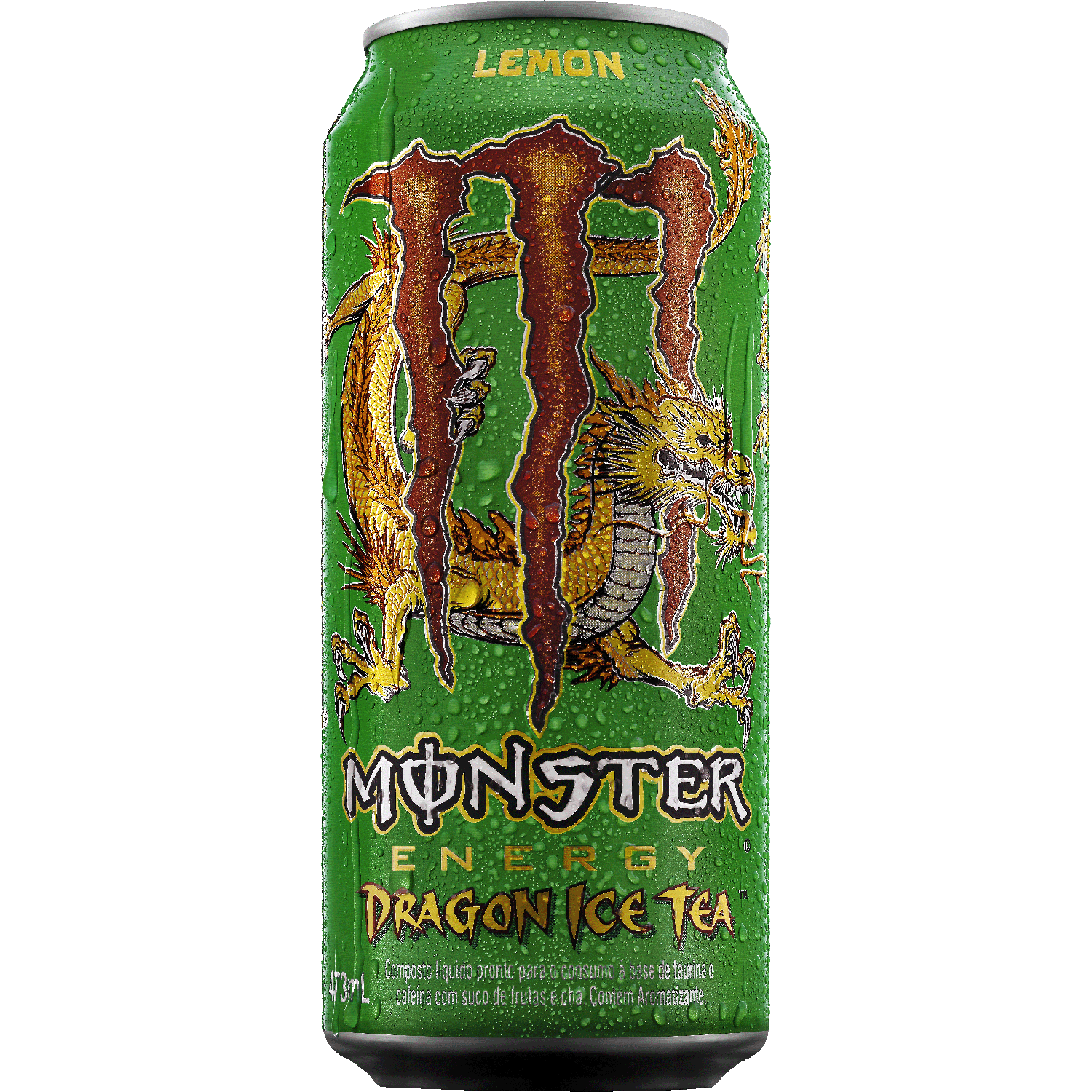 Energ&eacute;tico Lemon Monster Dragon Ice Tea Lata 473ml