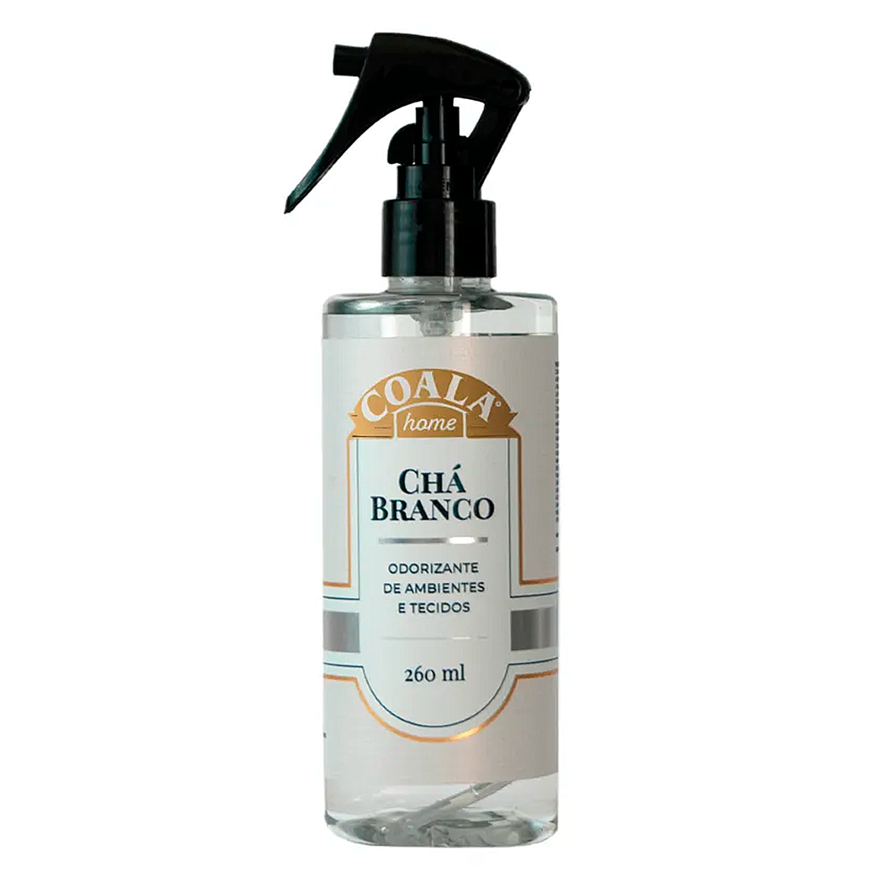 Odorizador de Ambiente e Tecido Ch&aacute; Branco Coala Home Frasco 260ml Borrifador