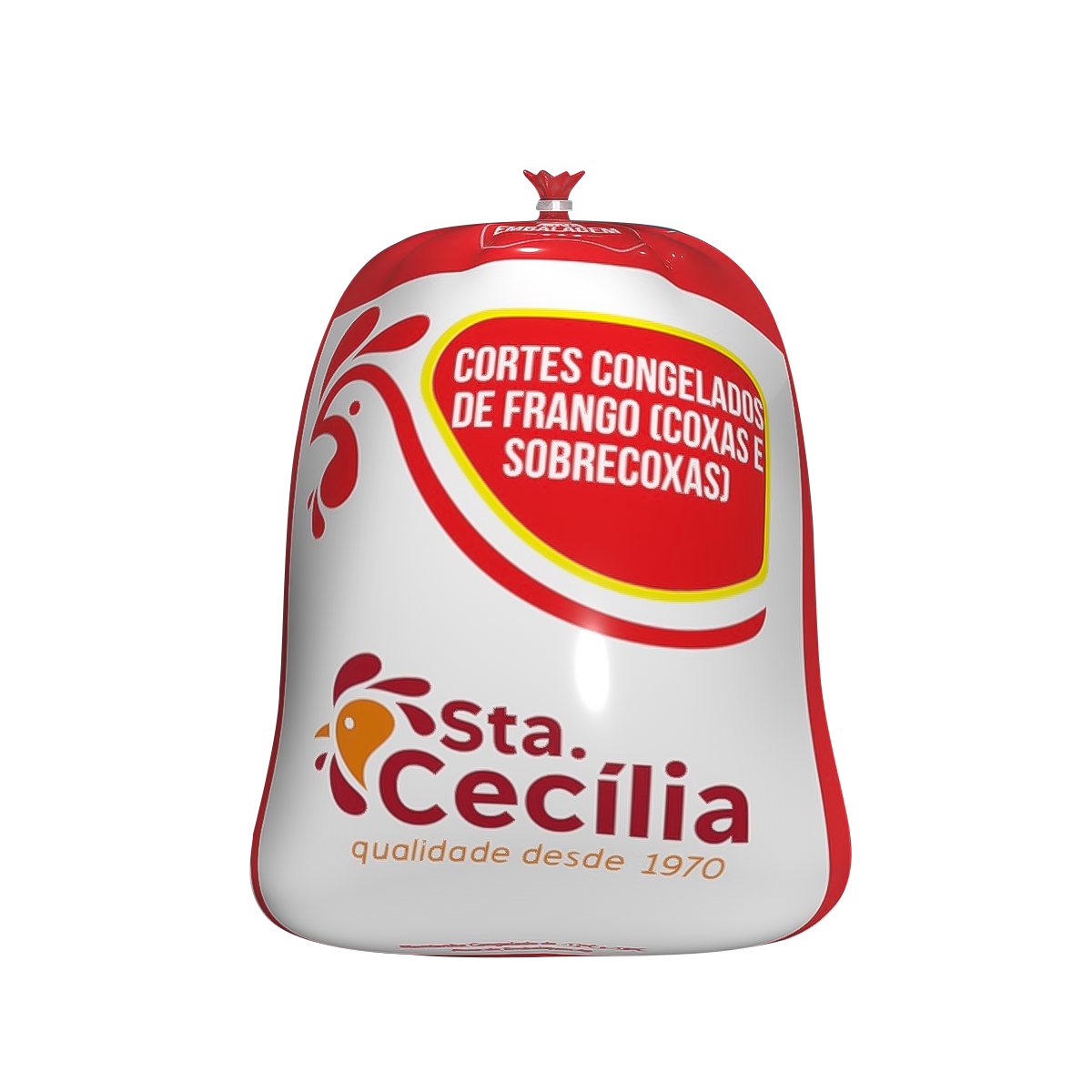 Coxa e Sobrecoxa de Frango Congelado Santa Cec&iacute;lia aprox. 1.800g