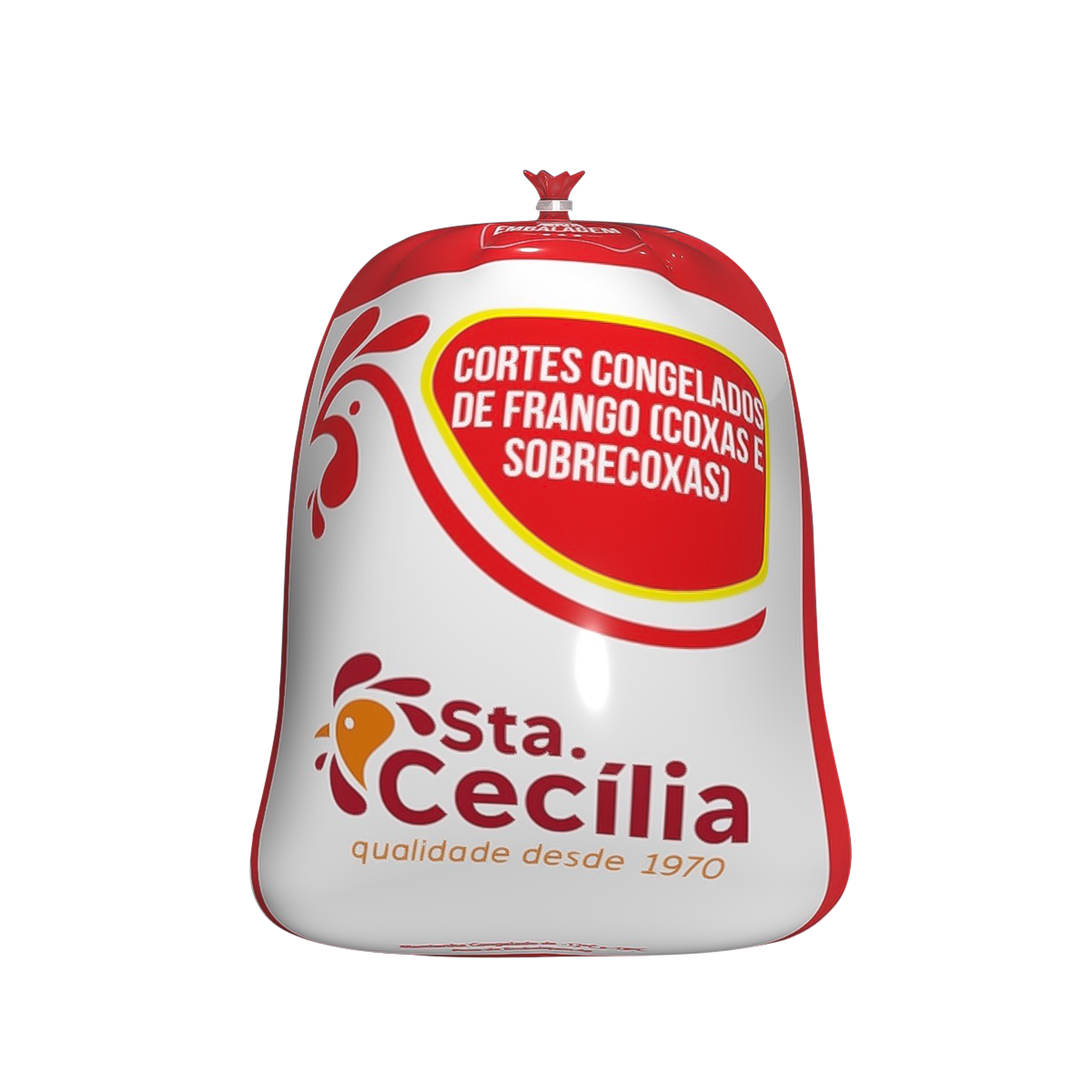 Coxa e Sobrecoxa de Frango Congelado Santa Cec&iacute;lia aprox. 1.800g