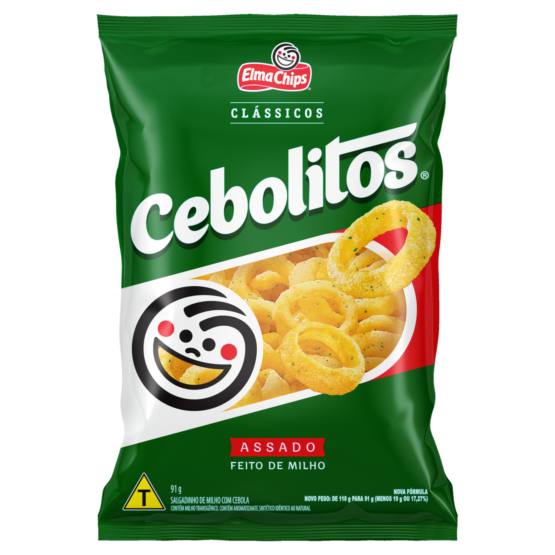 Salgadinho de Milho Cebolitos Elma Chips Pacote 91g