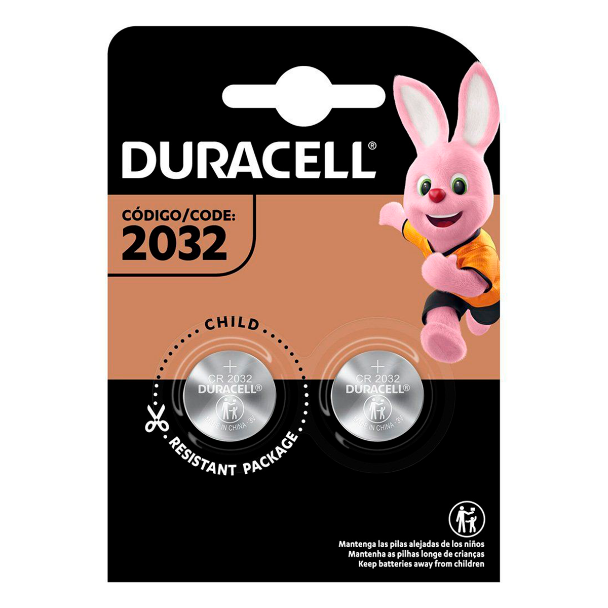 Pilha Moeda CR 2032 Duracell C/2 Unidades