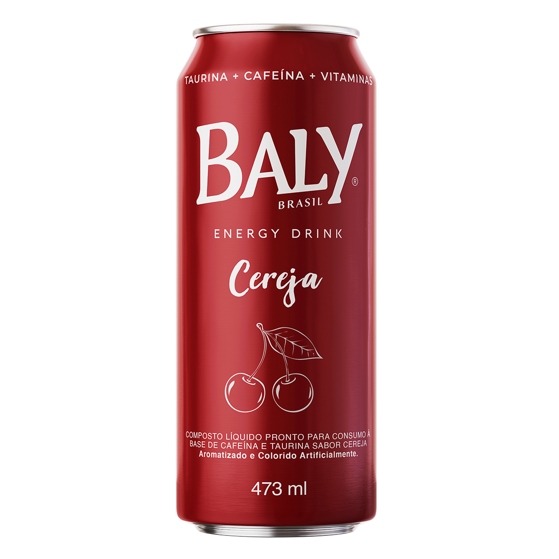 Energético Cereja Baly Brasil Lata 473ml