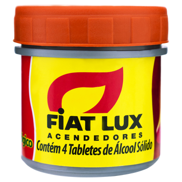 Acendedores Tablete Fiat Lux Pote 60g 4 Unidades