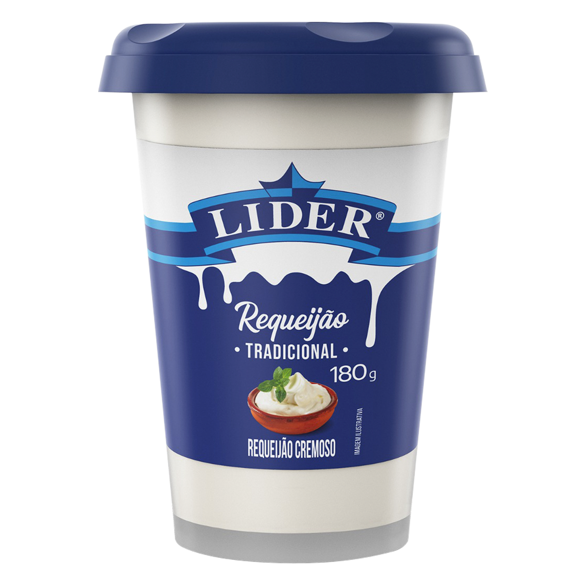 Requeij&atilde;o Cremoso Tradicional Lider Copo 180g